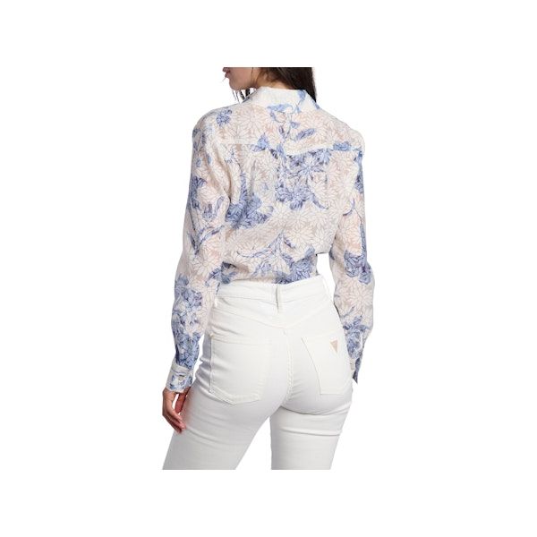 Guess - Adelaide Bow Blouse in Dreaming Lilies