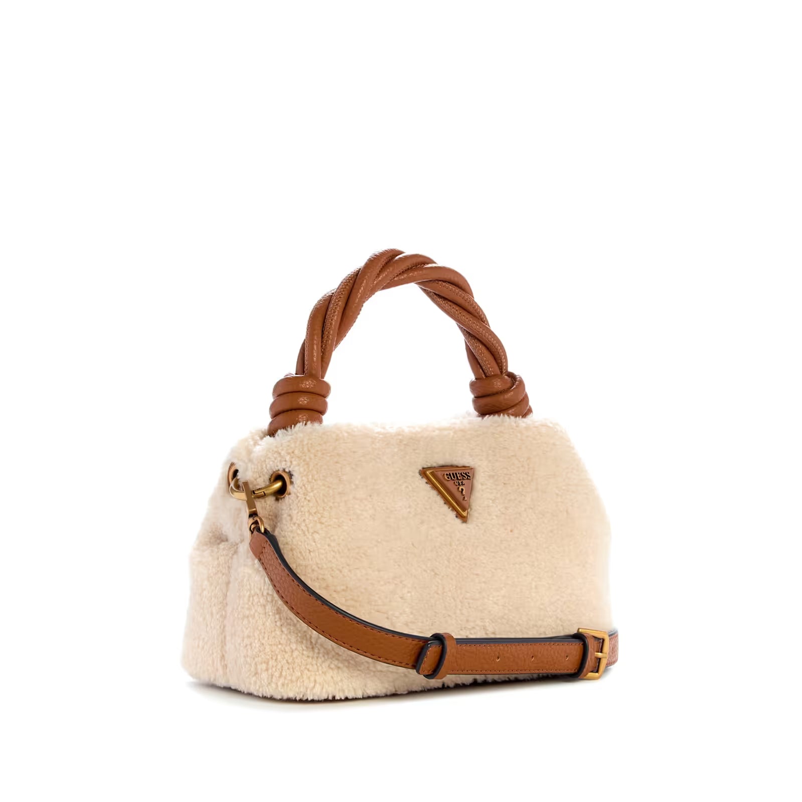 Guess - Shaida Shearling Top-Handle Crossbody