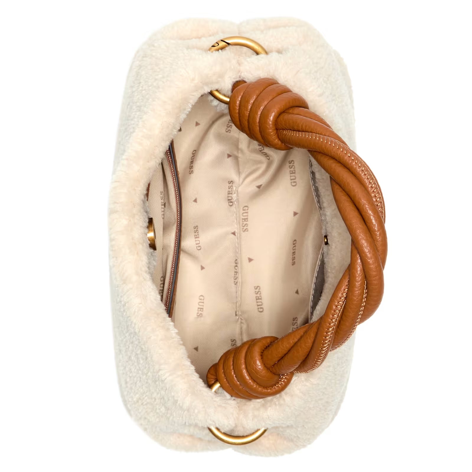 Guess - Shaida Shearling Top-Handle Crossbody