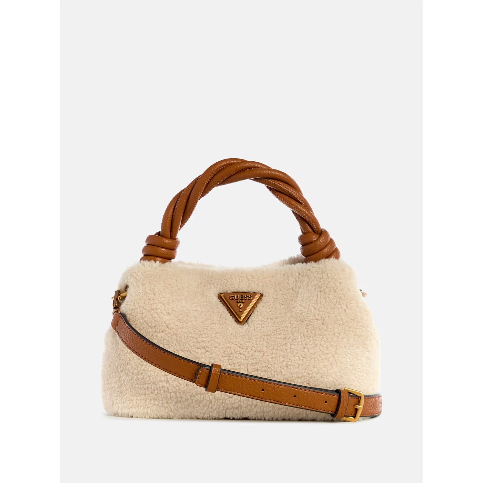 Guess - Shaida Shearling Top-Handle Crossbody