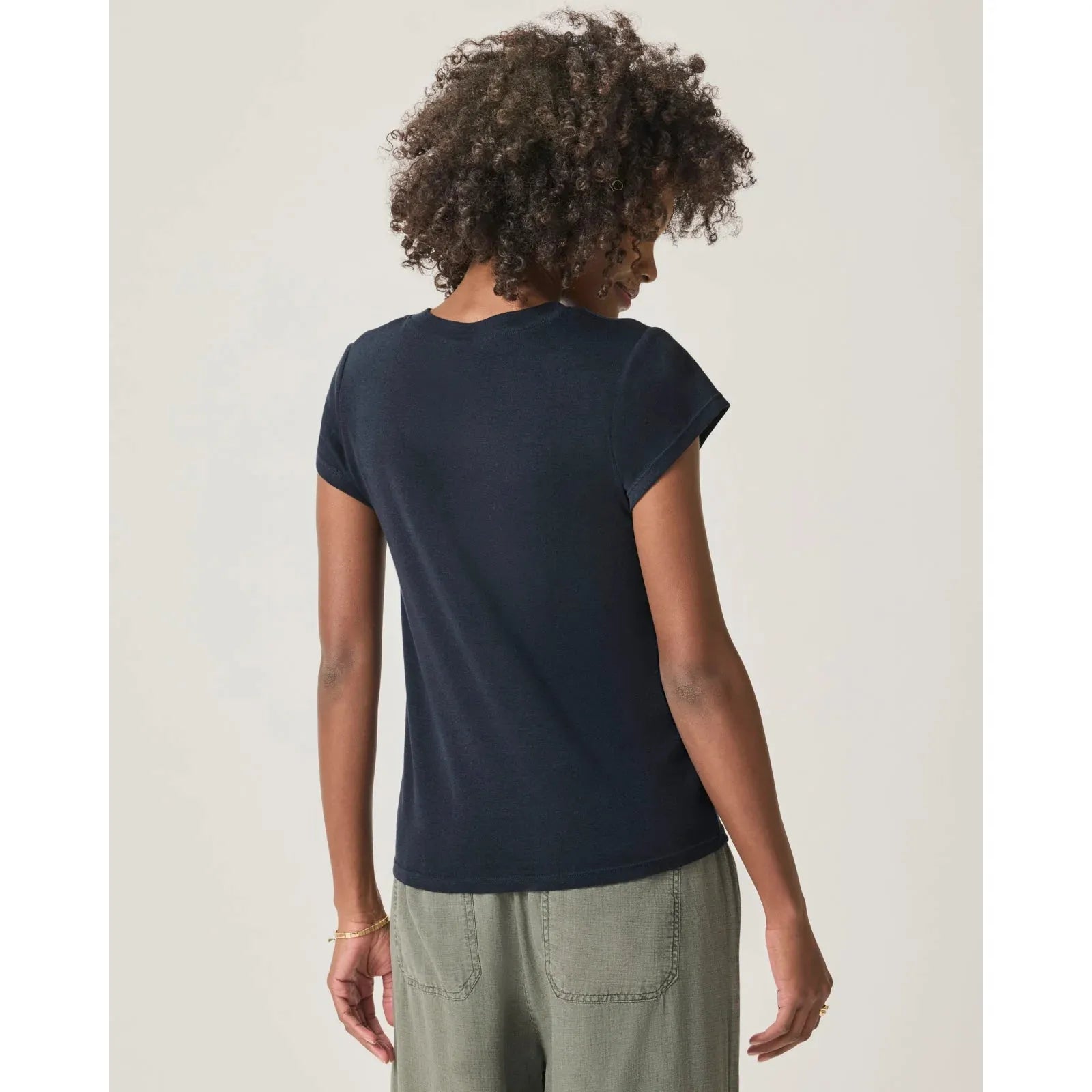 Splendid - Faye Crewneck Tee in Navy