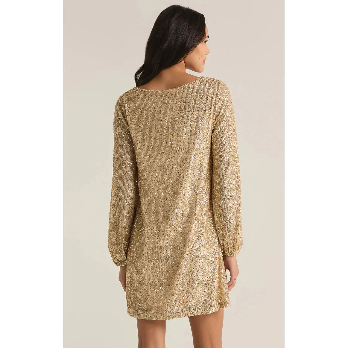 Z Supply - Andromeda Sequin Mini Dress in Champagne