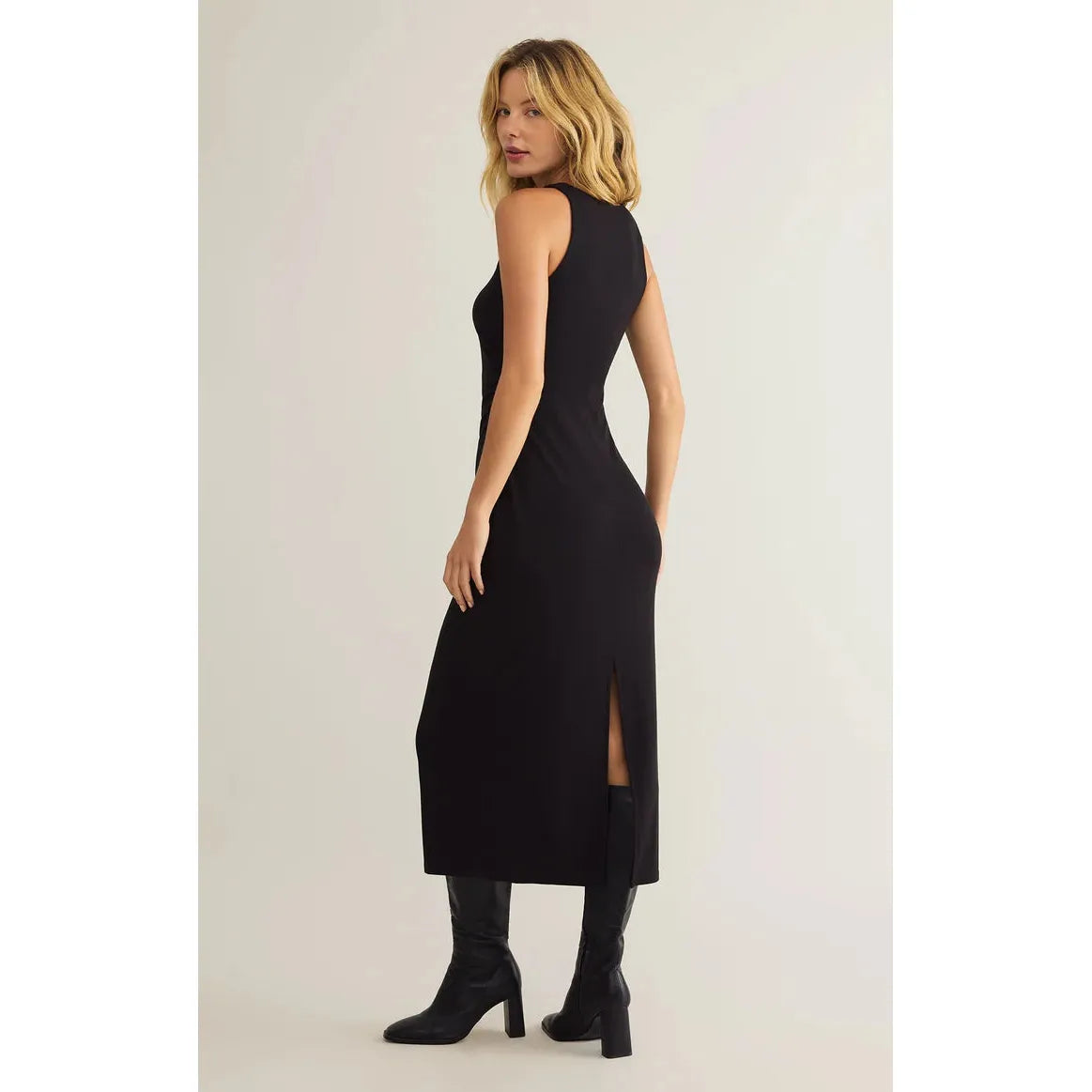 Z Supply - Adison Rib Midi Dress in Black