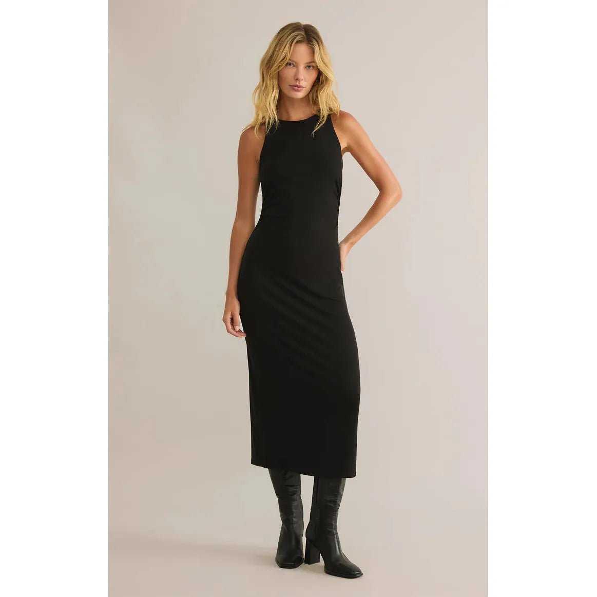 Z Supply - Adison Rib Midi Dress in Black