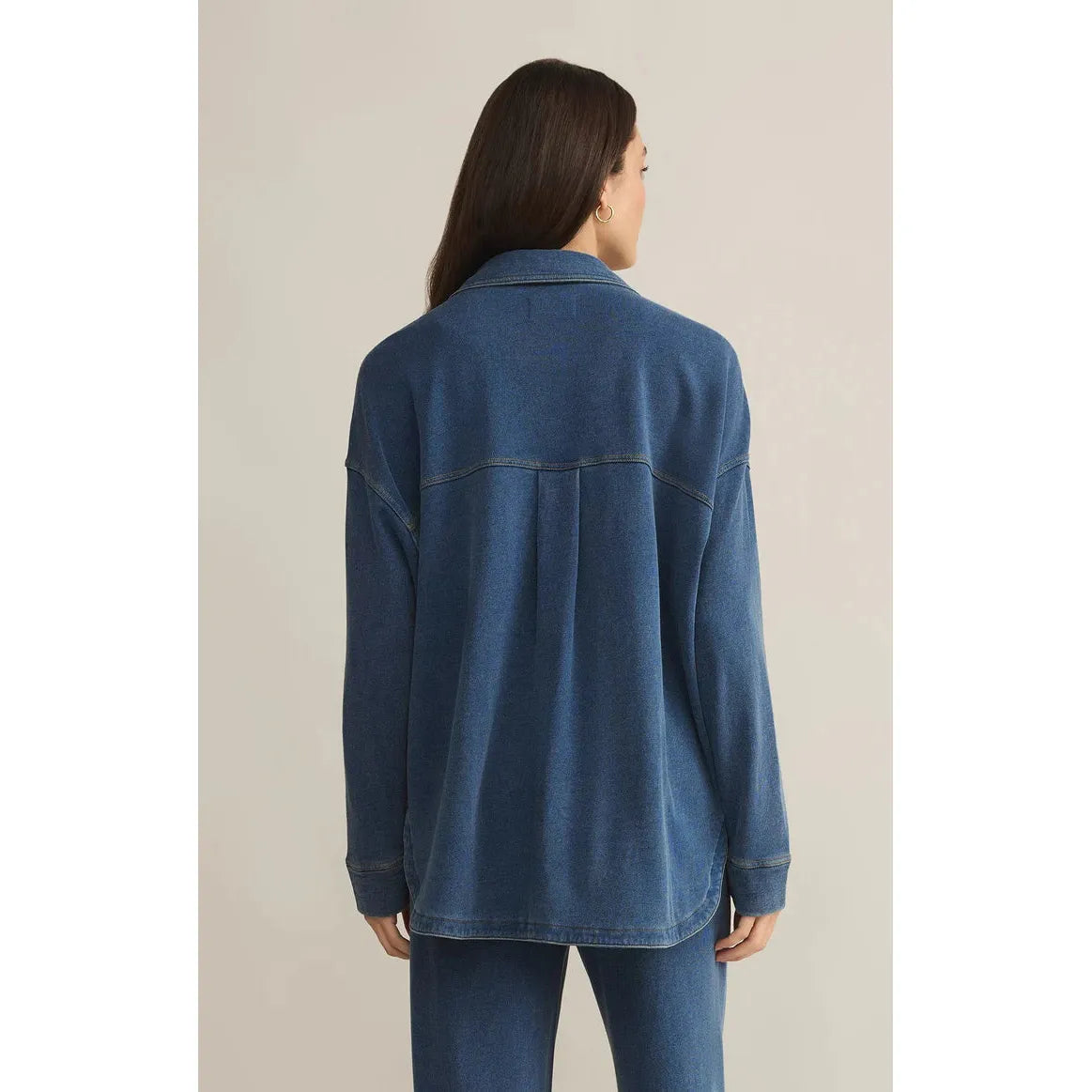 Z Supply - All Day Knit Jacket in Vinatge Indigo