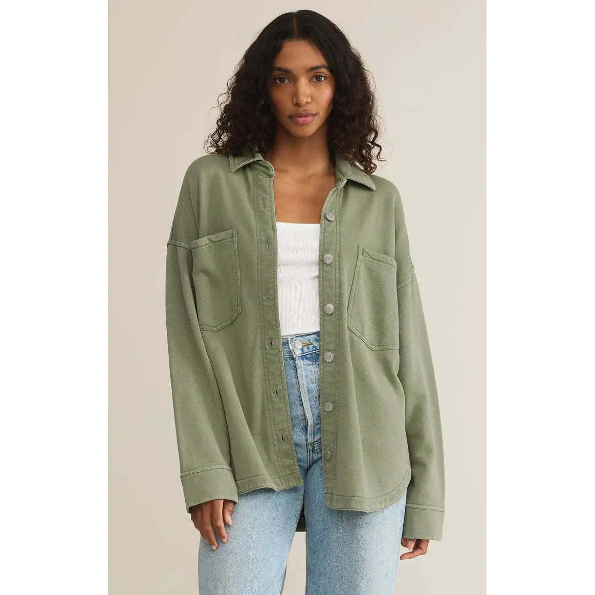 Z Supply - All Day Knit Jacket in Avocado