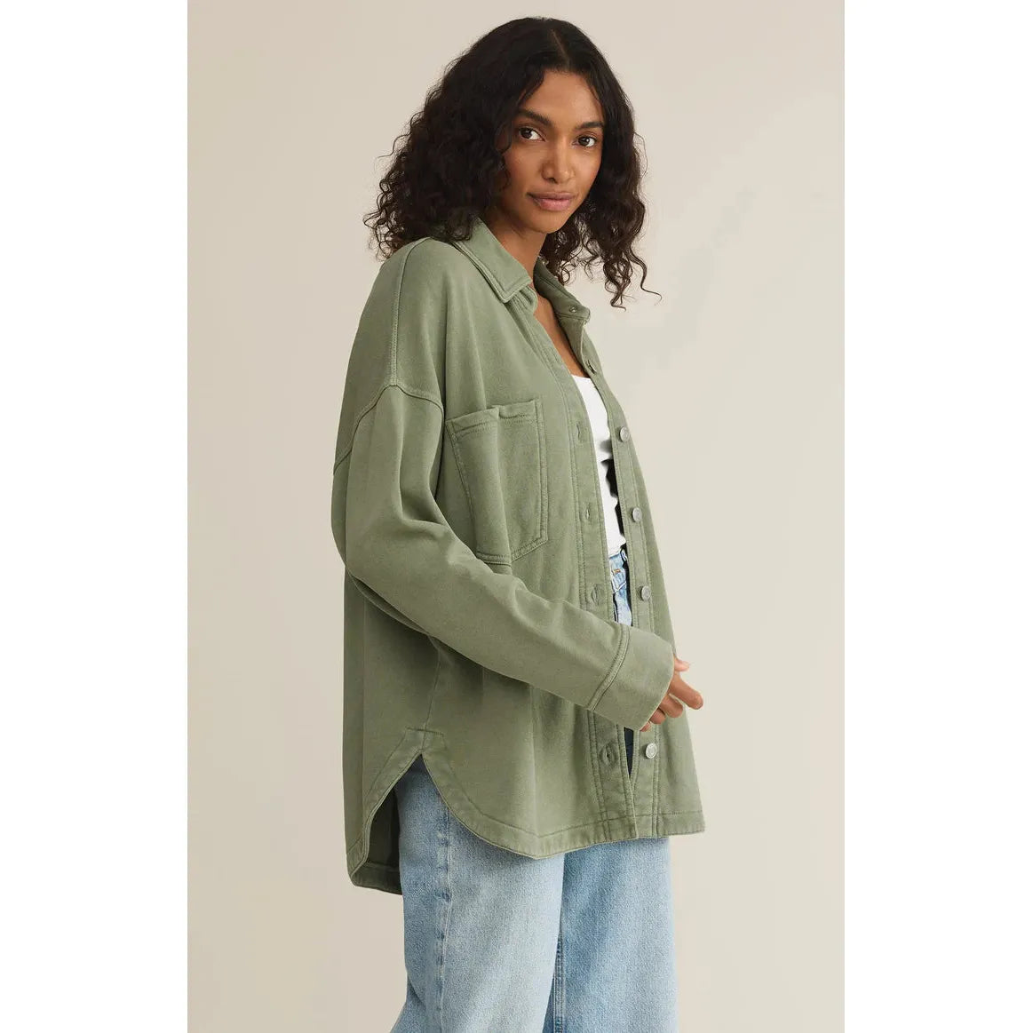 Z Supply - All Day Knit Jacket in Avocado