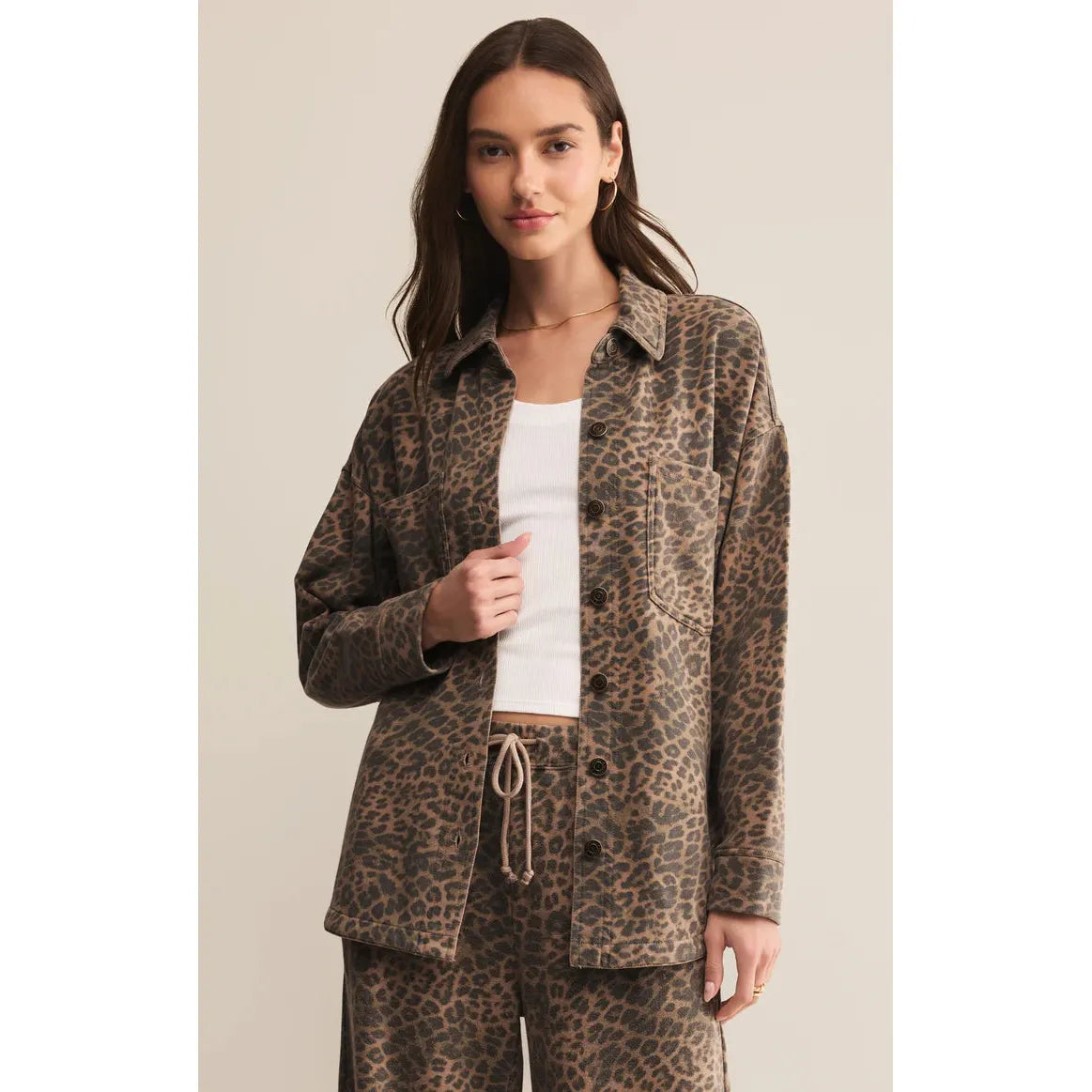 Z Supply - All Day Leopard Knit Jacket