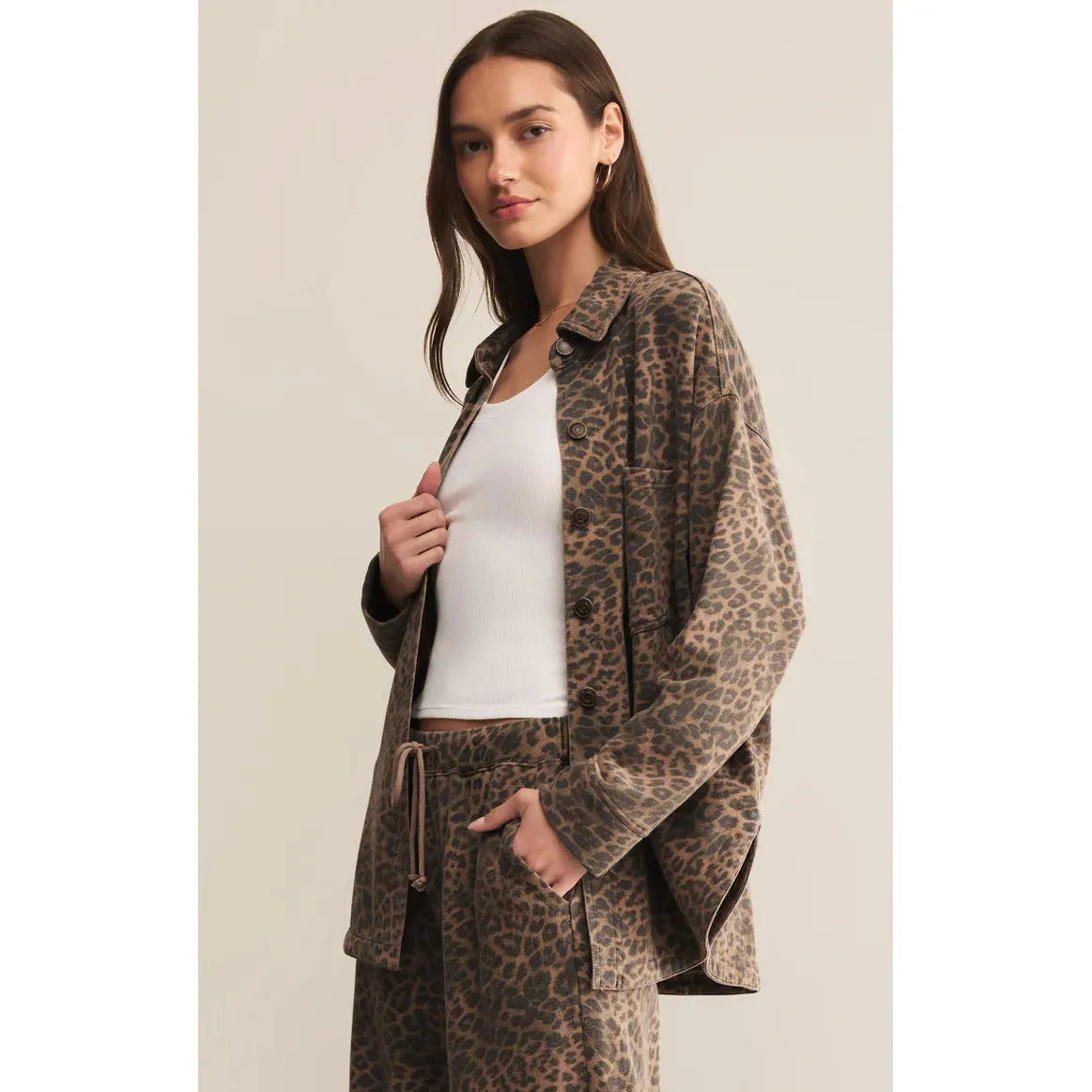 Z Supply - All Day Leopard Knit Jacket