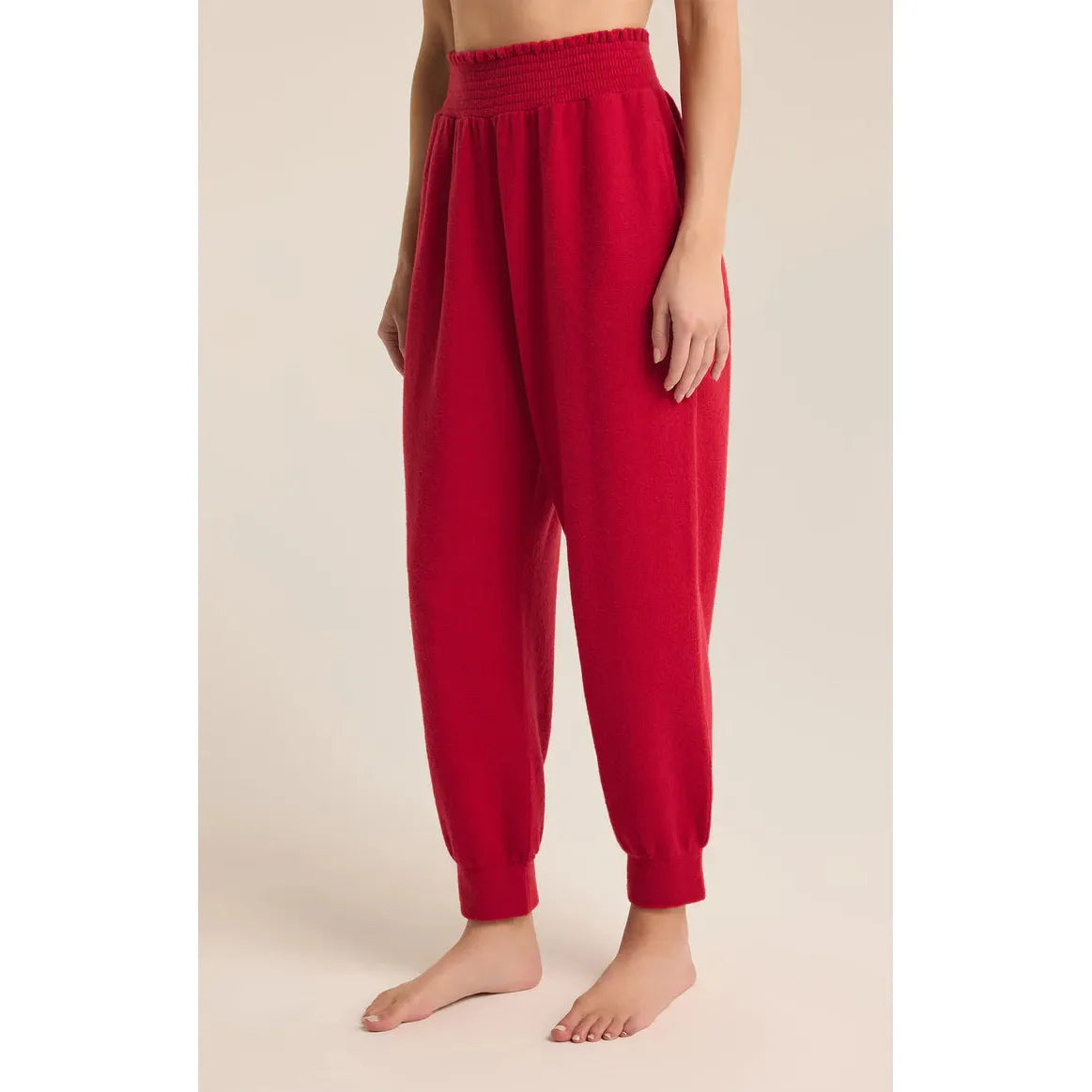 Z Supply - Holly Dreamy Cozy Jogger in Red Haute