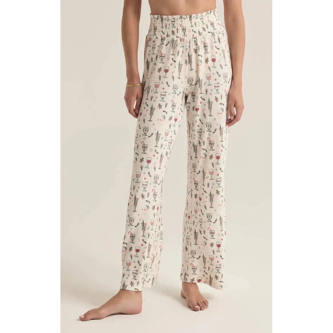 Z Supply - Holiday Spirits Brushed Knit Pant in Sea Salt