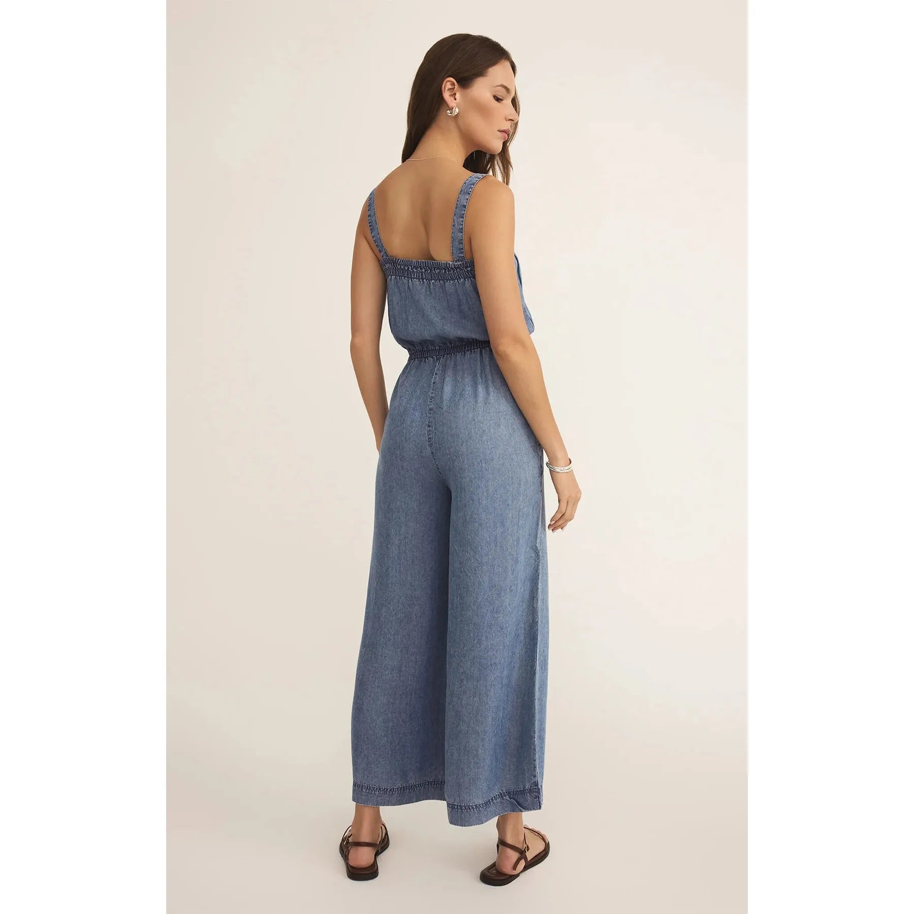 Z Supply - Solara Chambray Jumpsuit in Medium Chambray