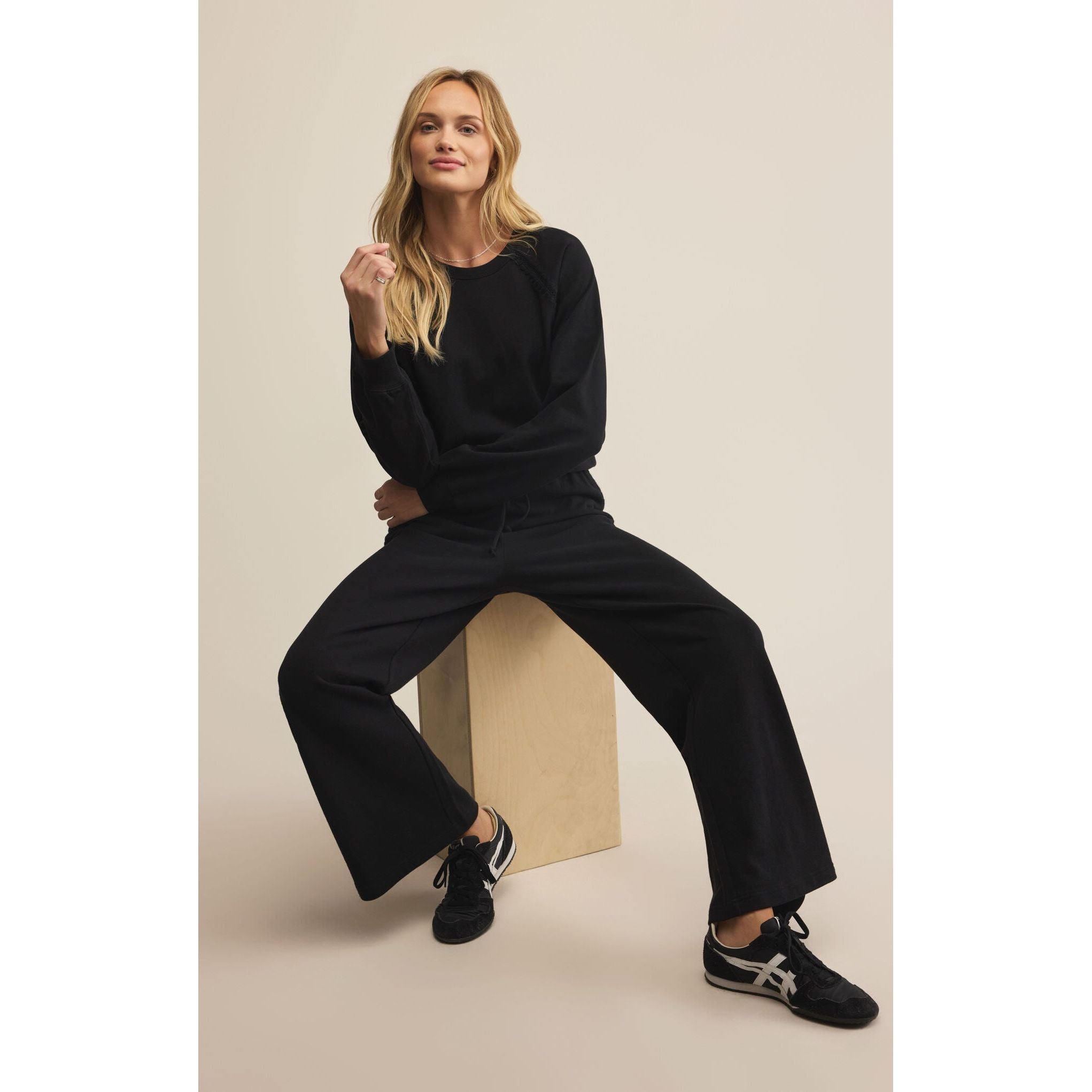 Z Supply - Take All French Terry Sweatpant in Black