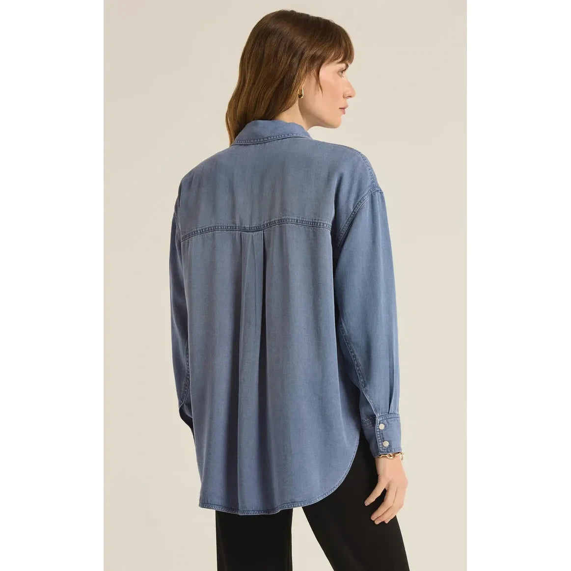 Z Supply - Colbie Chambray Top in Sun Bleached