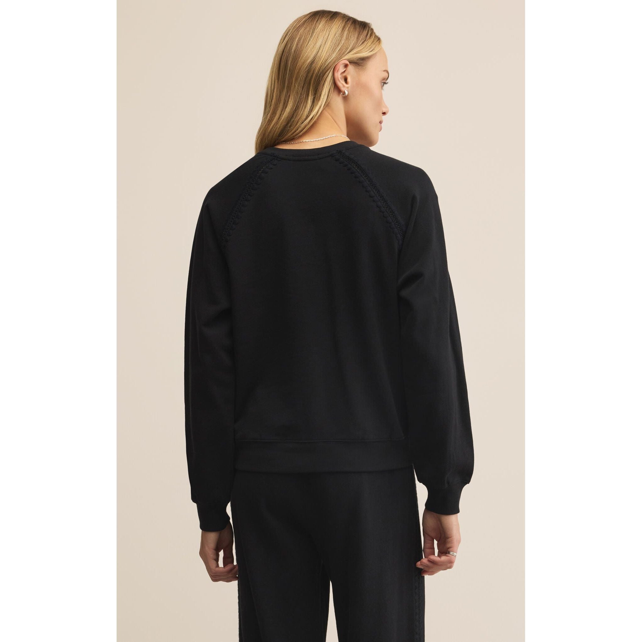 Z Supply - Take All French Terry Sweatshirt in Black