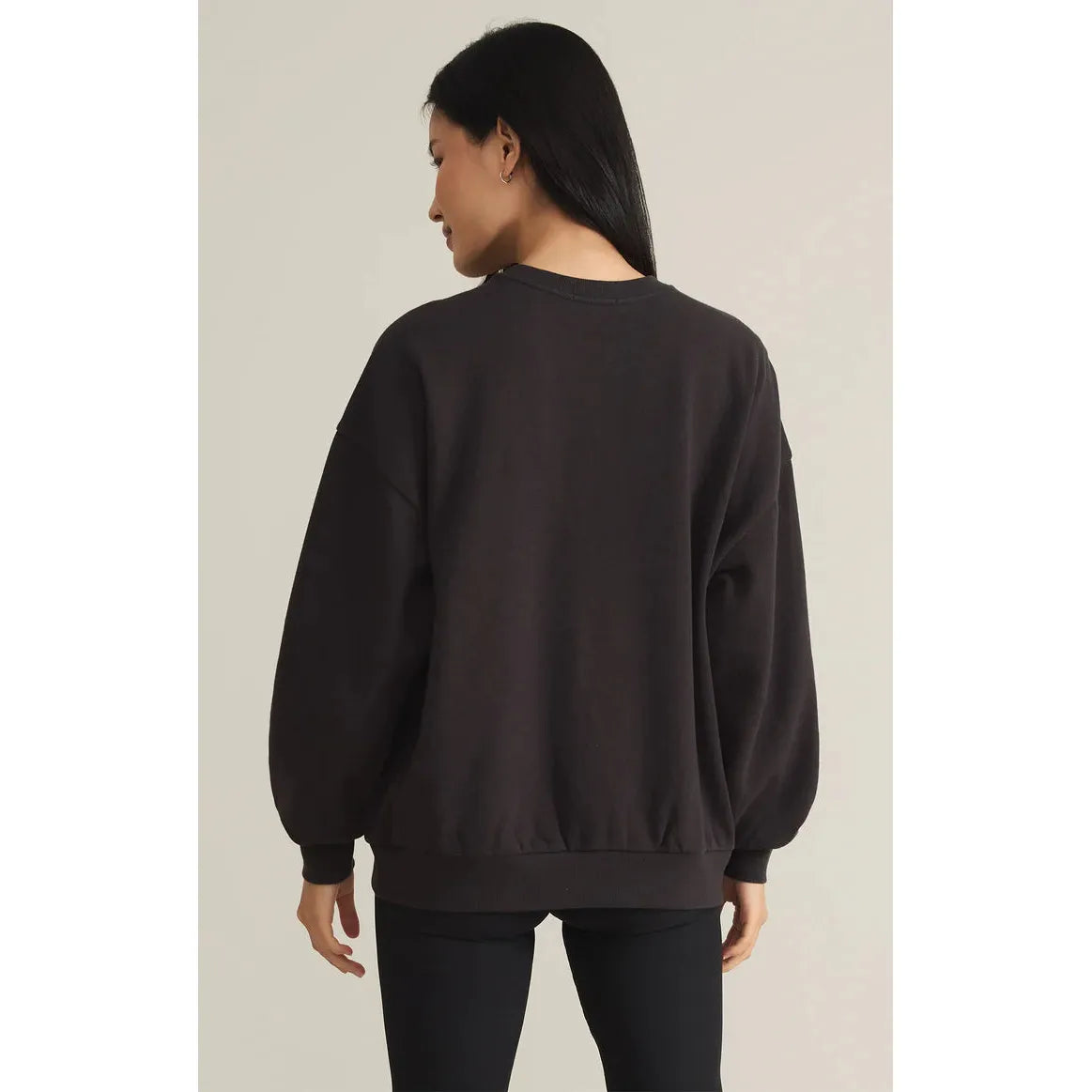 Z Supply -  Getaway Sweatshirt in Black Sands