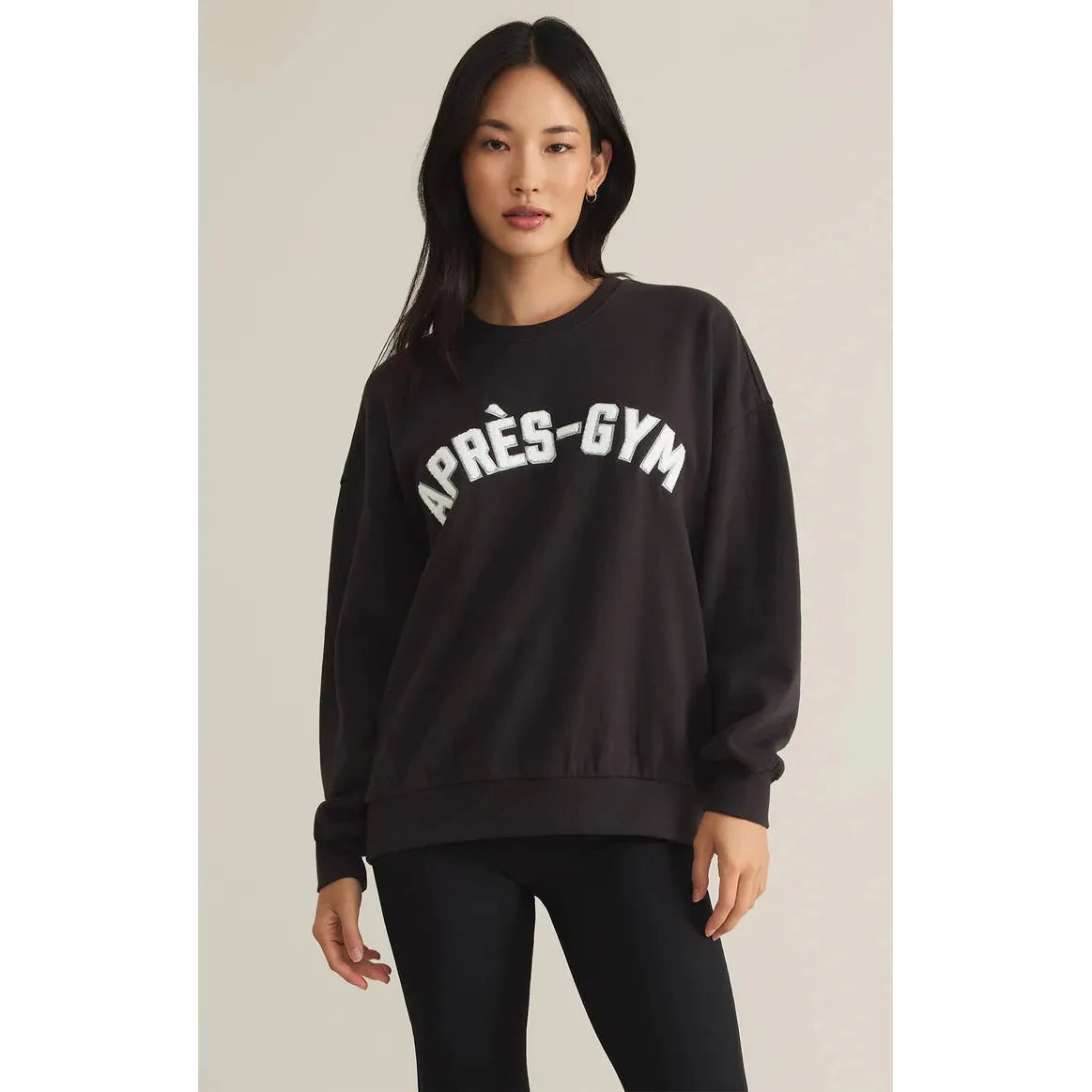 Z Supply -  Getaway Sweatshirt in Black Sands