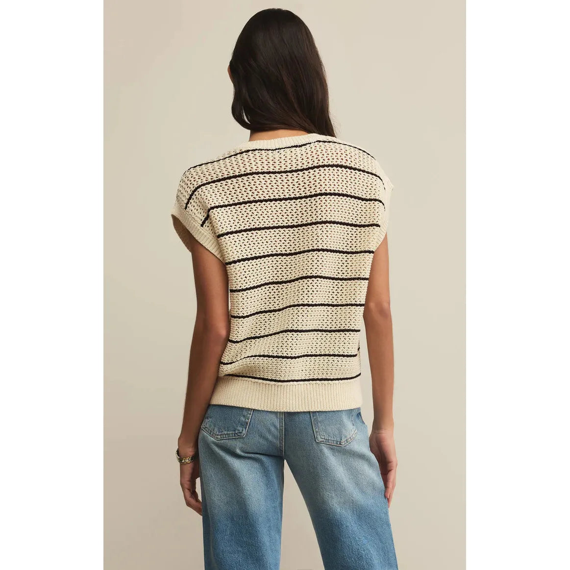 Z Supply - Ines Striped Sweater in Sea Salt