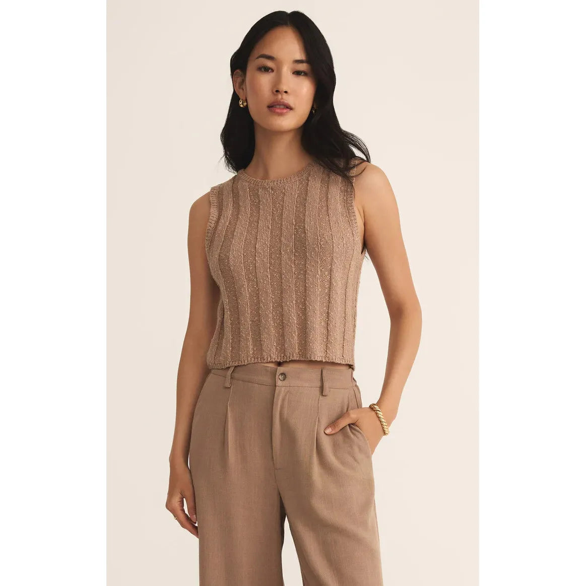 Z Supply - Calan Top in Iced Coffee