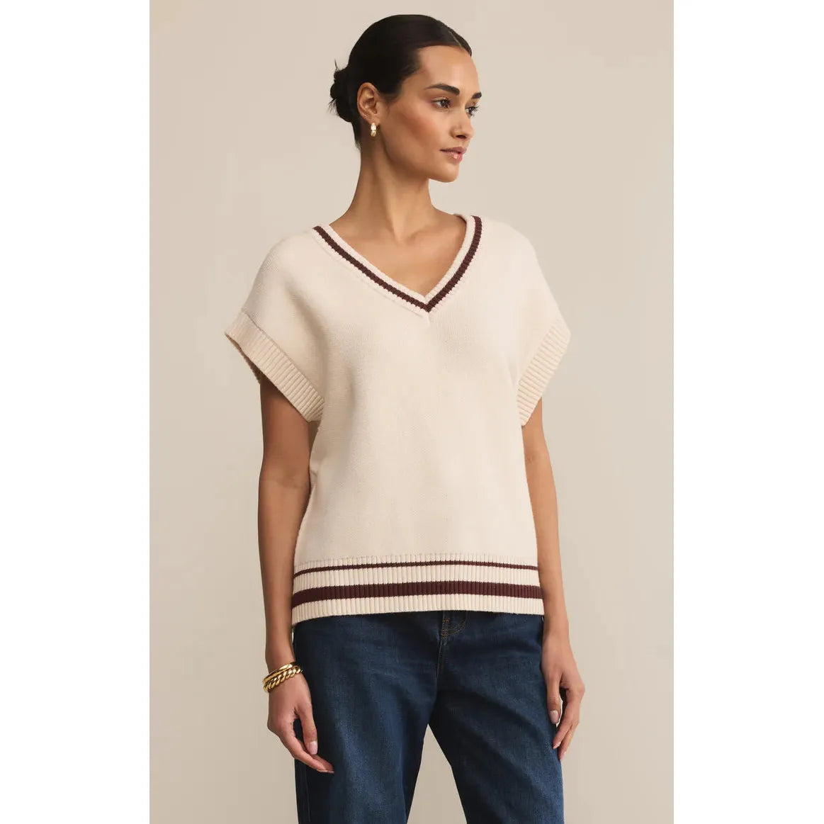 Z Supply - Fletcher Sweater Vest in Crystal