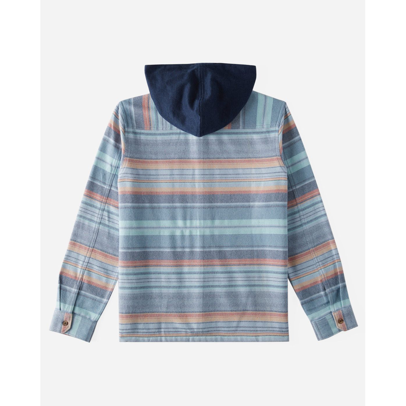 Billabong - Boy's (2-7) Baja Hooded Flannel Shirt in Maya Blue