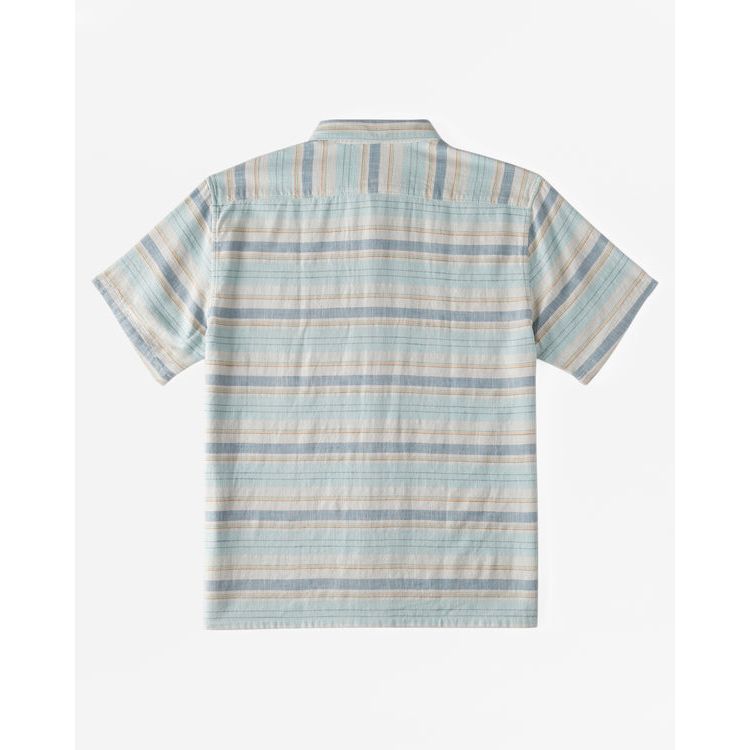 Billabong - Boy's All Day Stripe Short Sleeve Woven Shirt in Fog