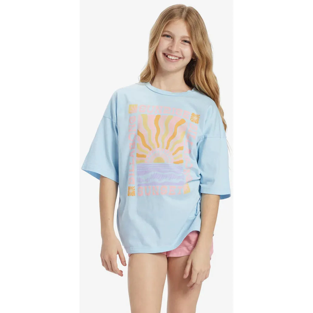 Billabong - Girls Sunrise To Sunset T-Shirt in Bliss Blue