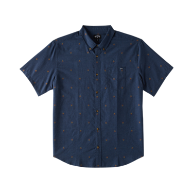 Billabong - Boys 2-7 All Day Jacquard Button Up in Navy