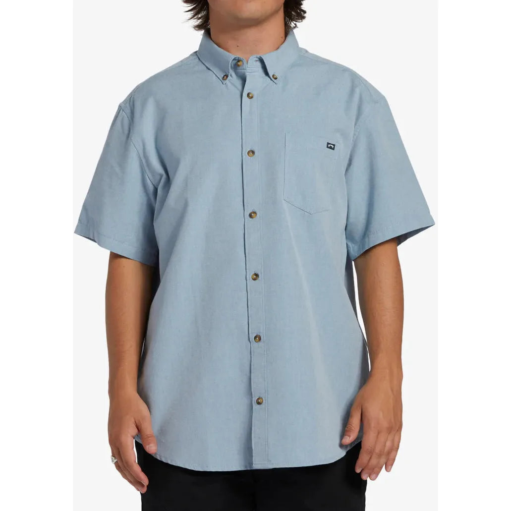 Billabong - All Day Short Sleeve Shirt in Powdered Blue