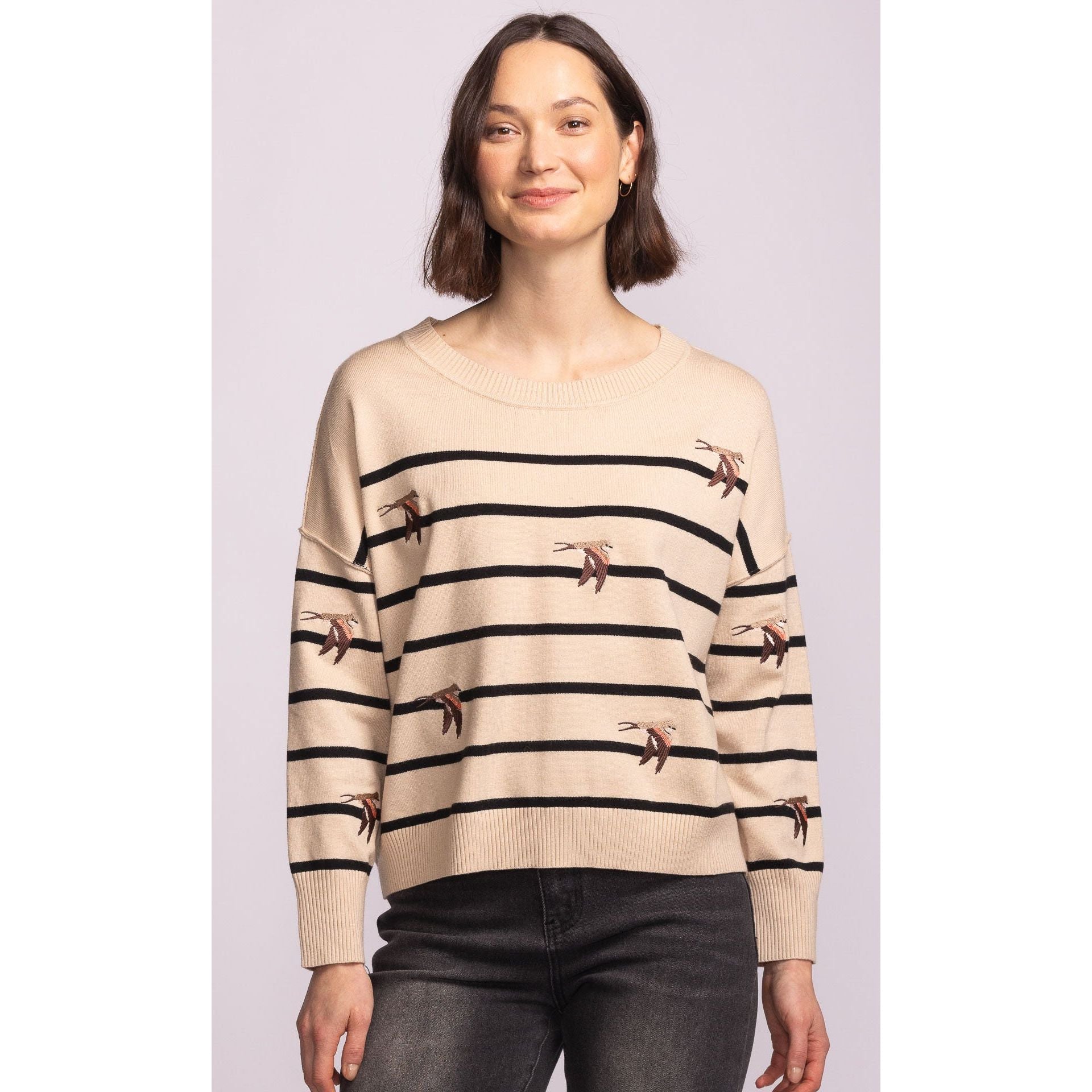 Pink Martini - Cruz Sweater in Beige