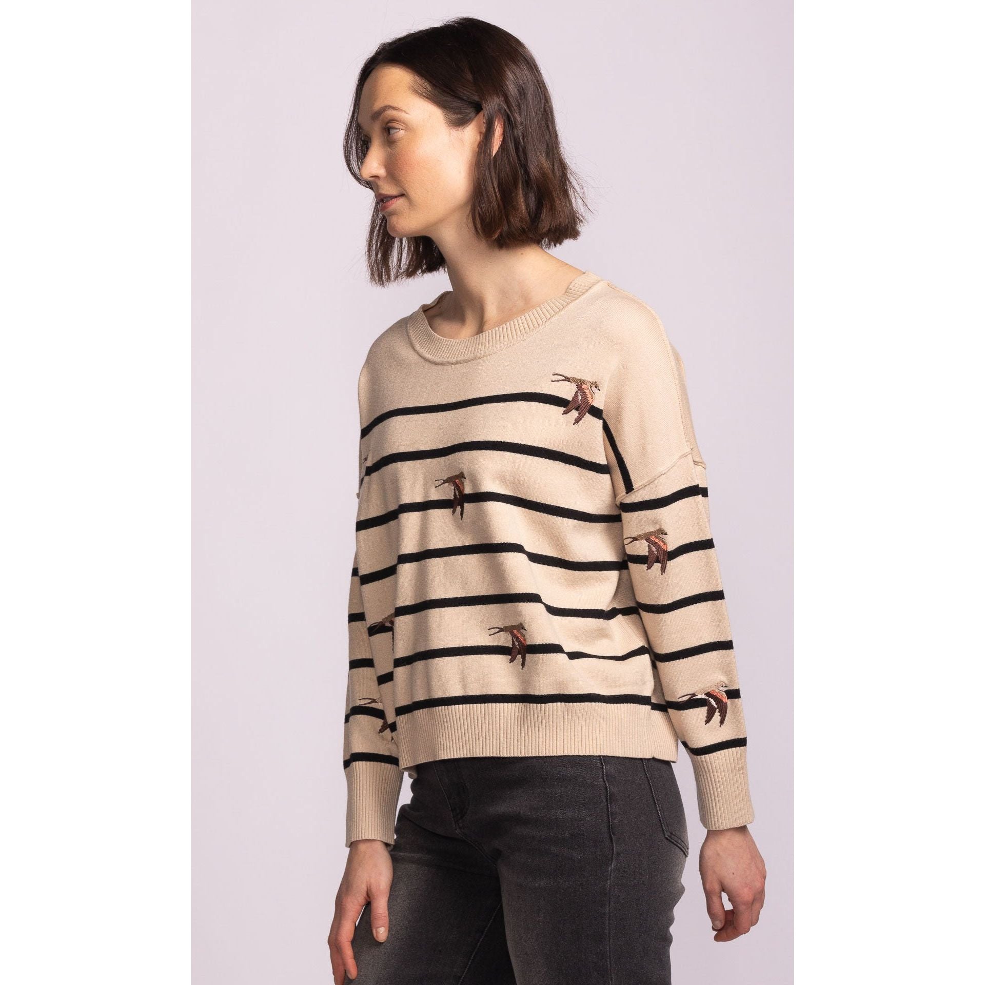 Pink Martini - Cruz Sweater in Beige