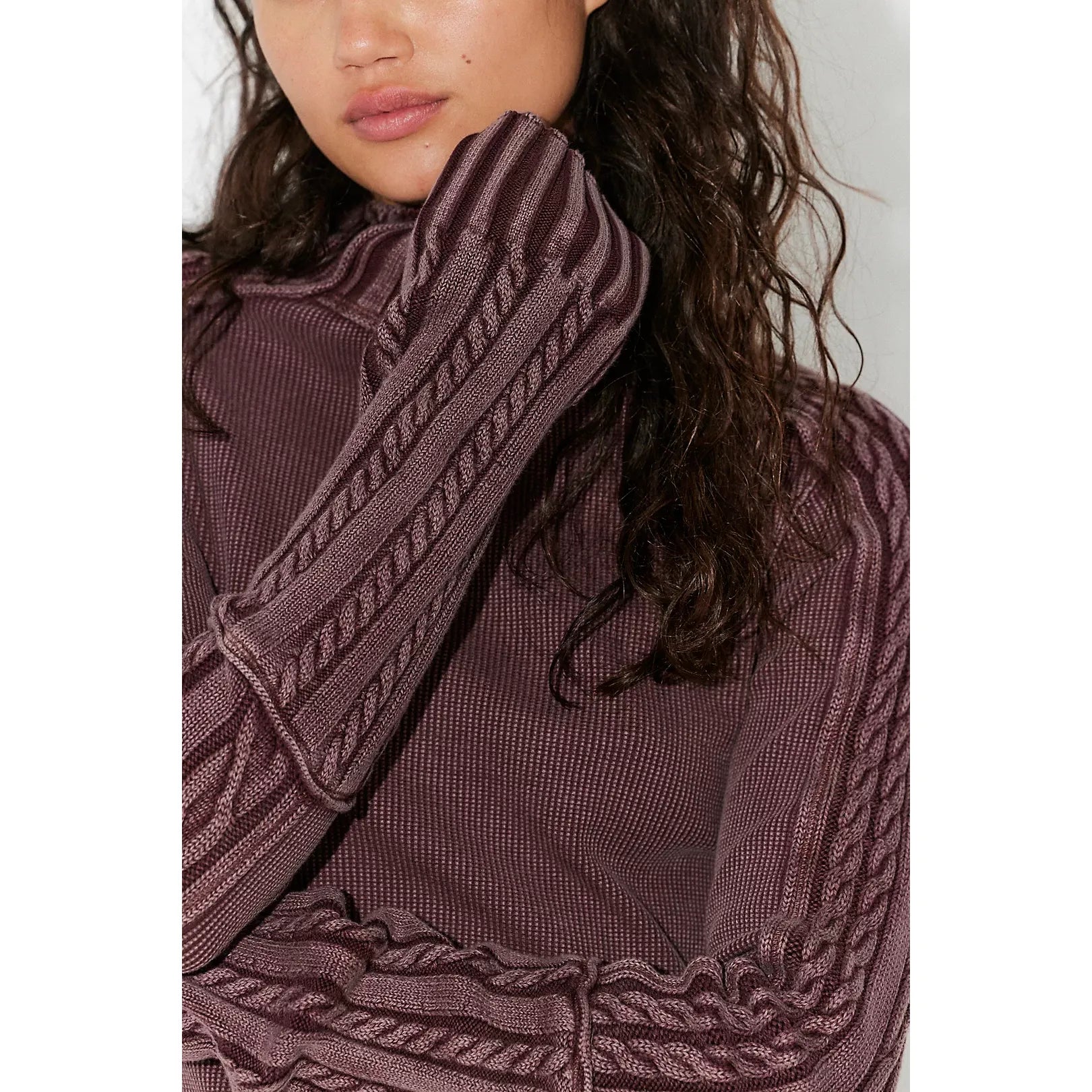 Free People - Breezy Swit Top in Vintage Grape