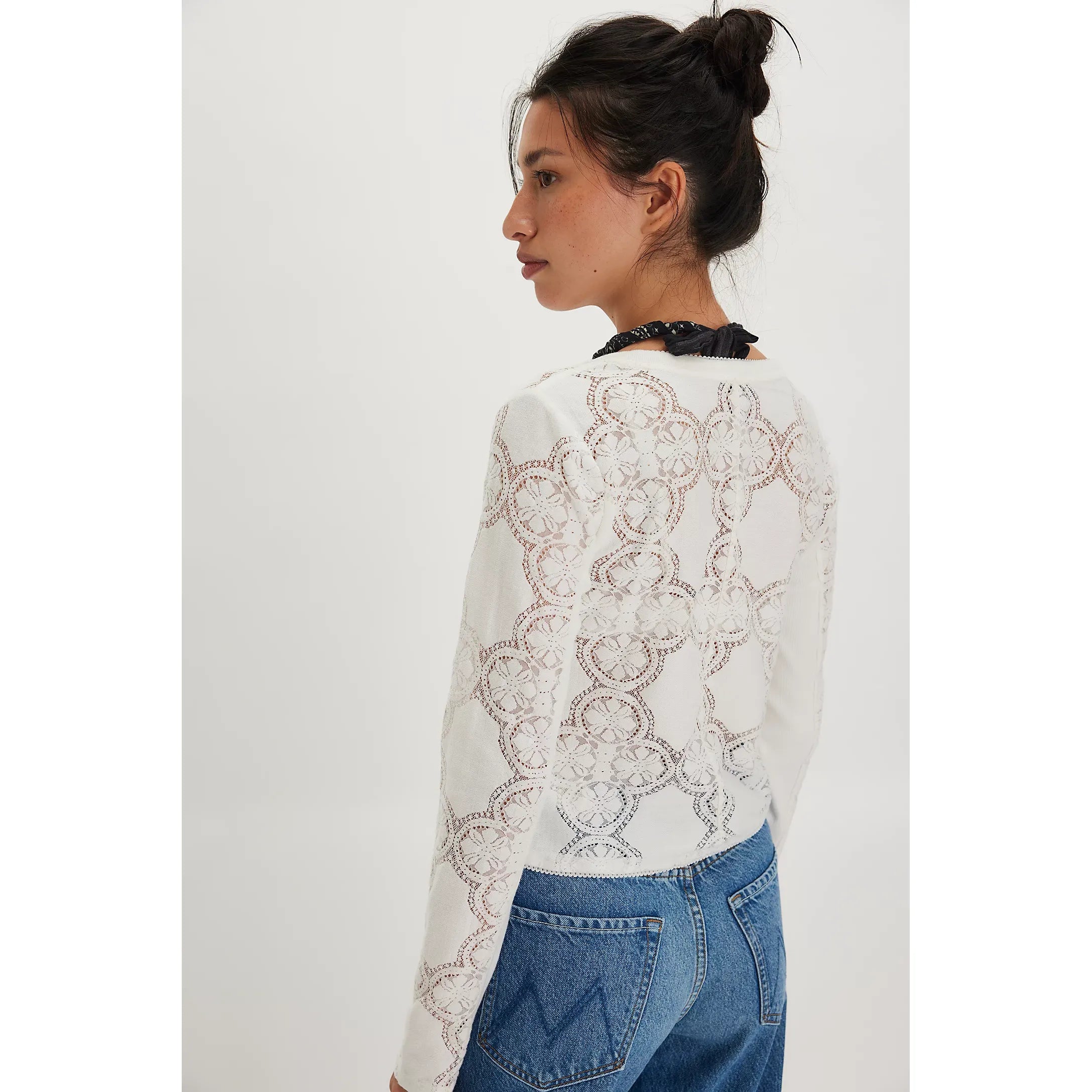 Free People - Jae Knit Long Sleeve in Sugar Swizzle
