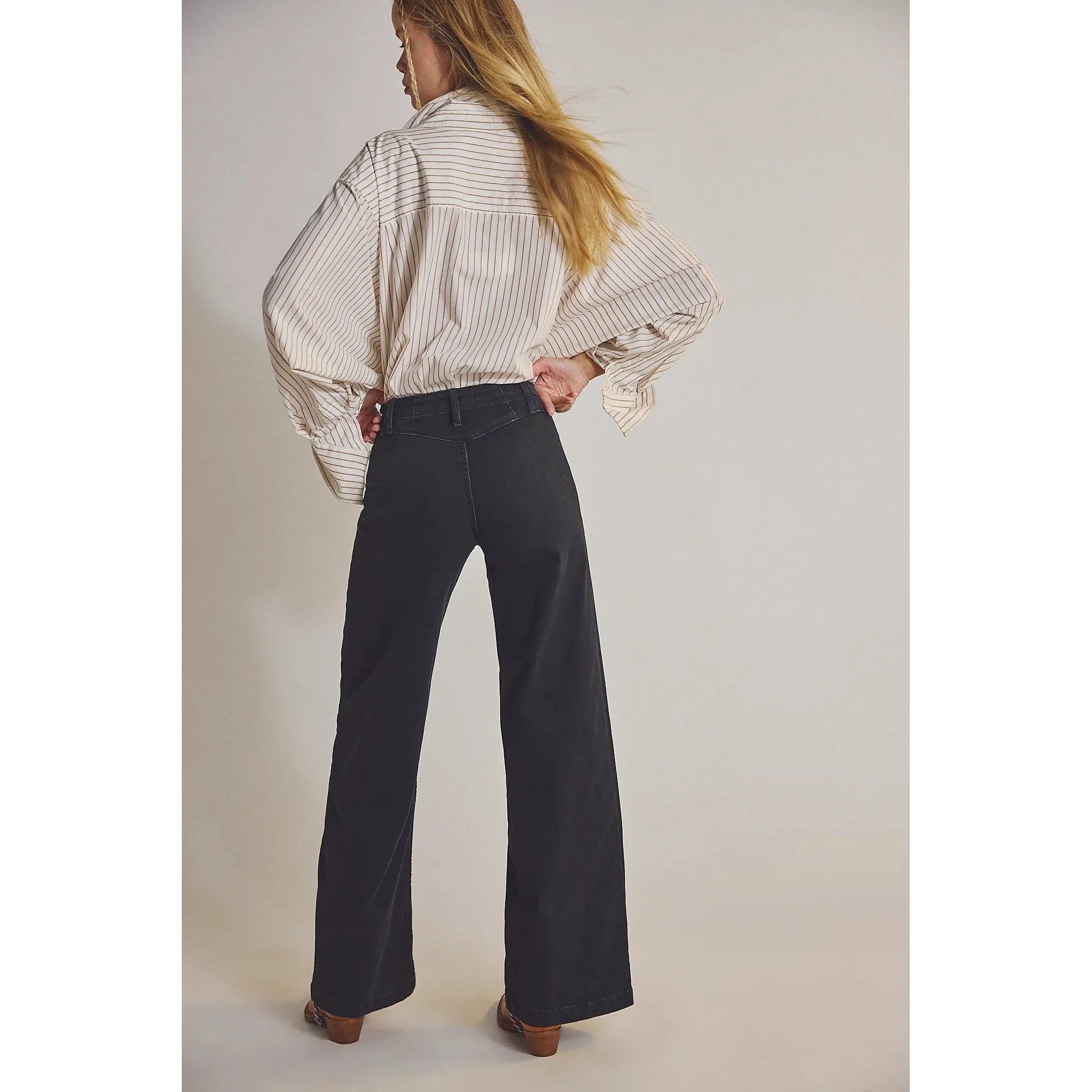 Free People - Libre Wide-Leg Jeans in Cafe Noir