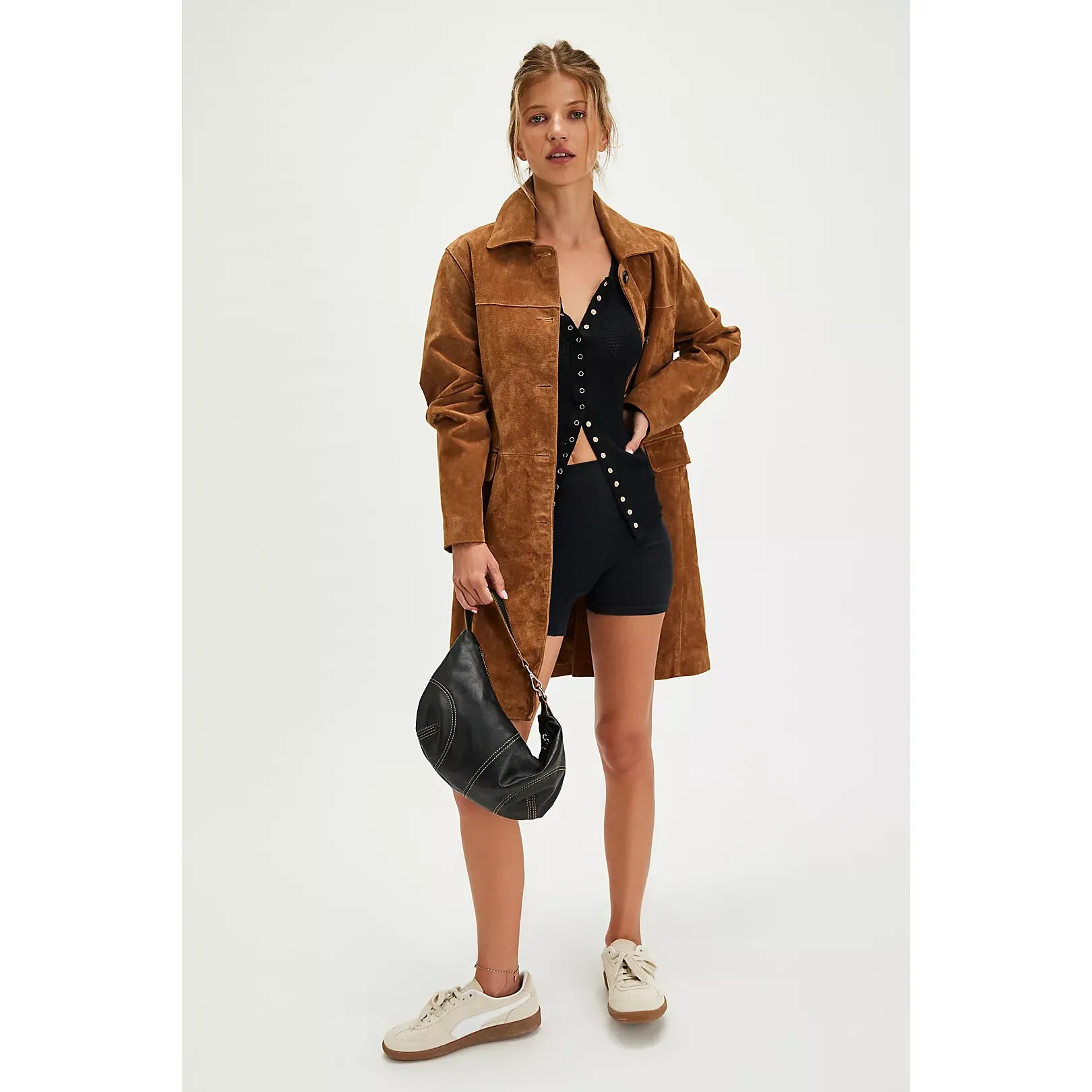 Free People - Going Places Cardi in Black