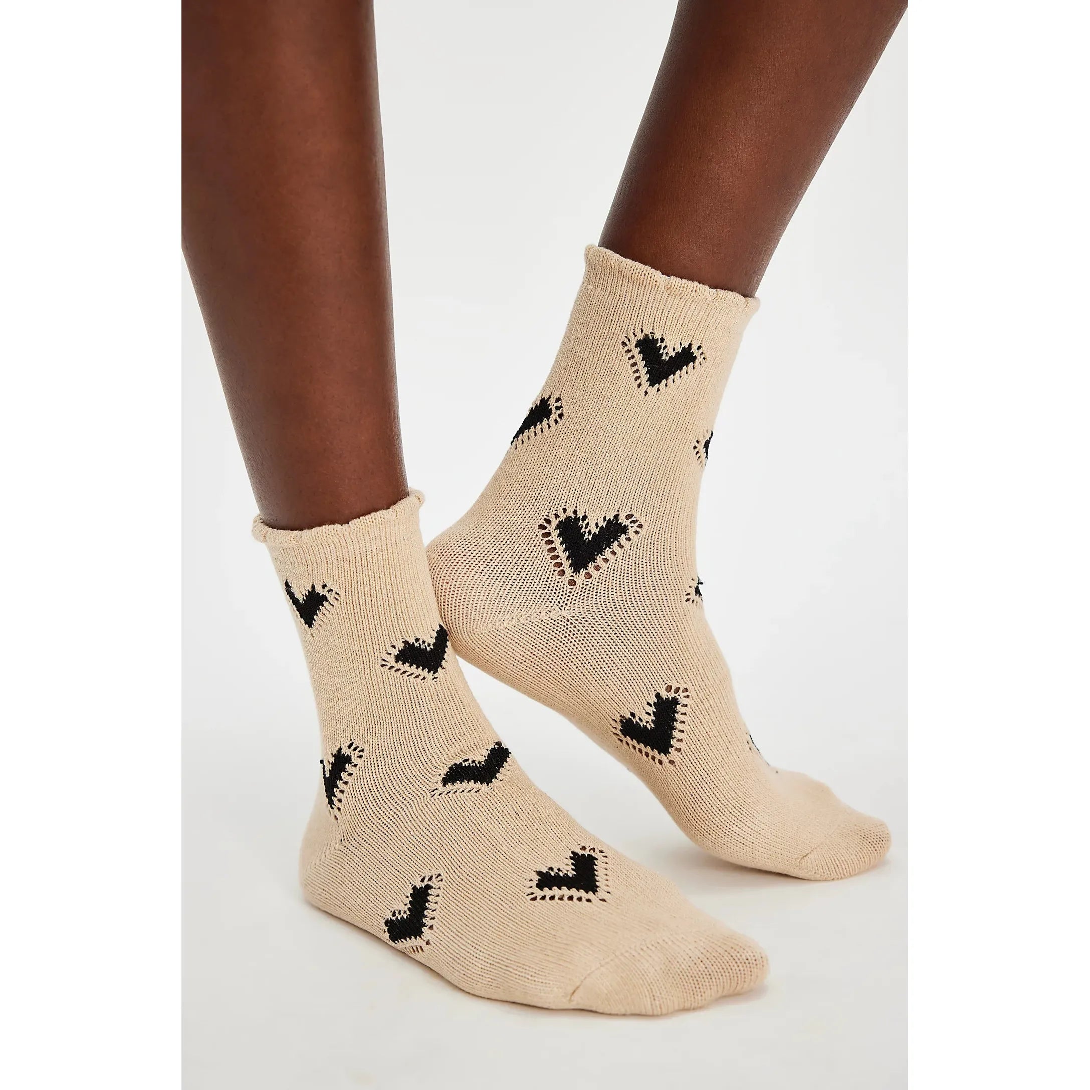 Free People - Cupids Bow Socks in Brown