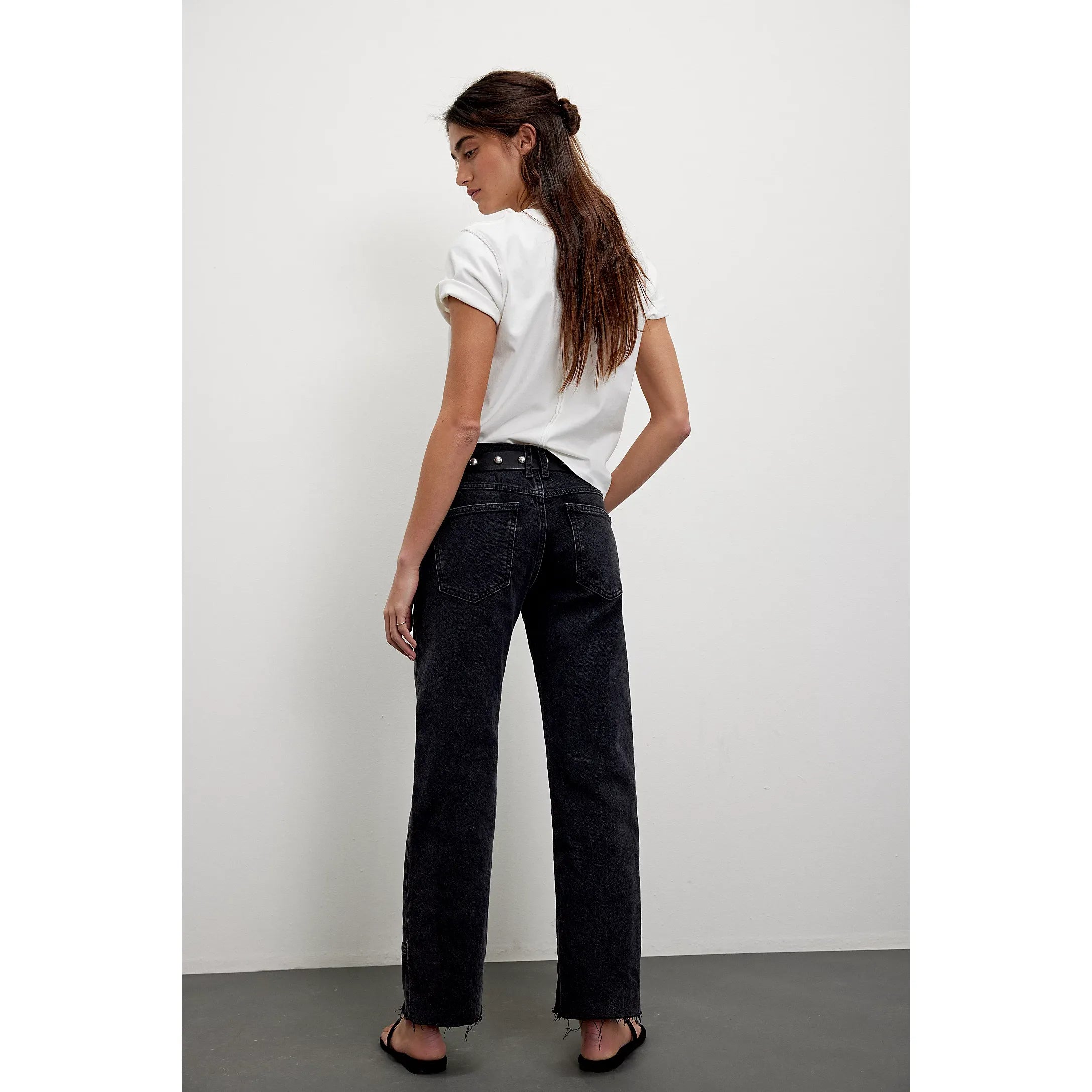 Free People - Risk Taker Mid-Rise Straight in Main Squeeze