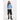 Free People - Frankie Cable Sweater in Della Robbia Blue