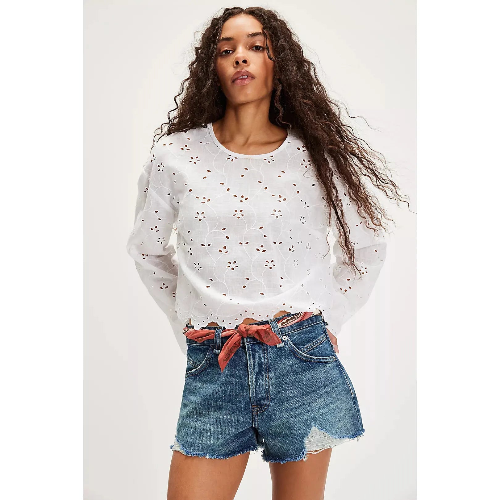 Free People - Now Or Never Denim Shorts in Sunsational