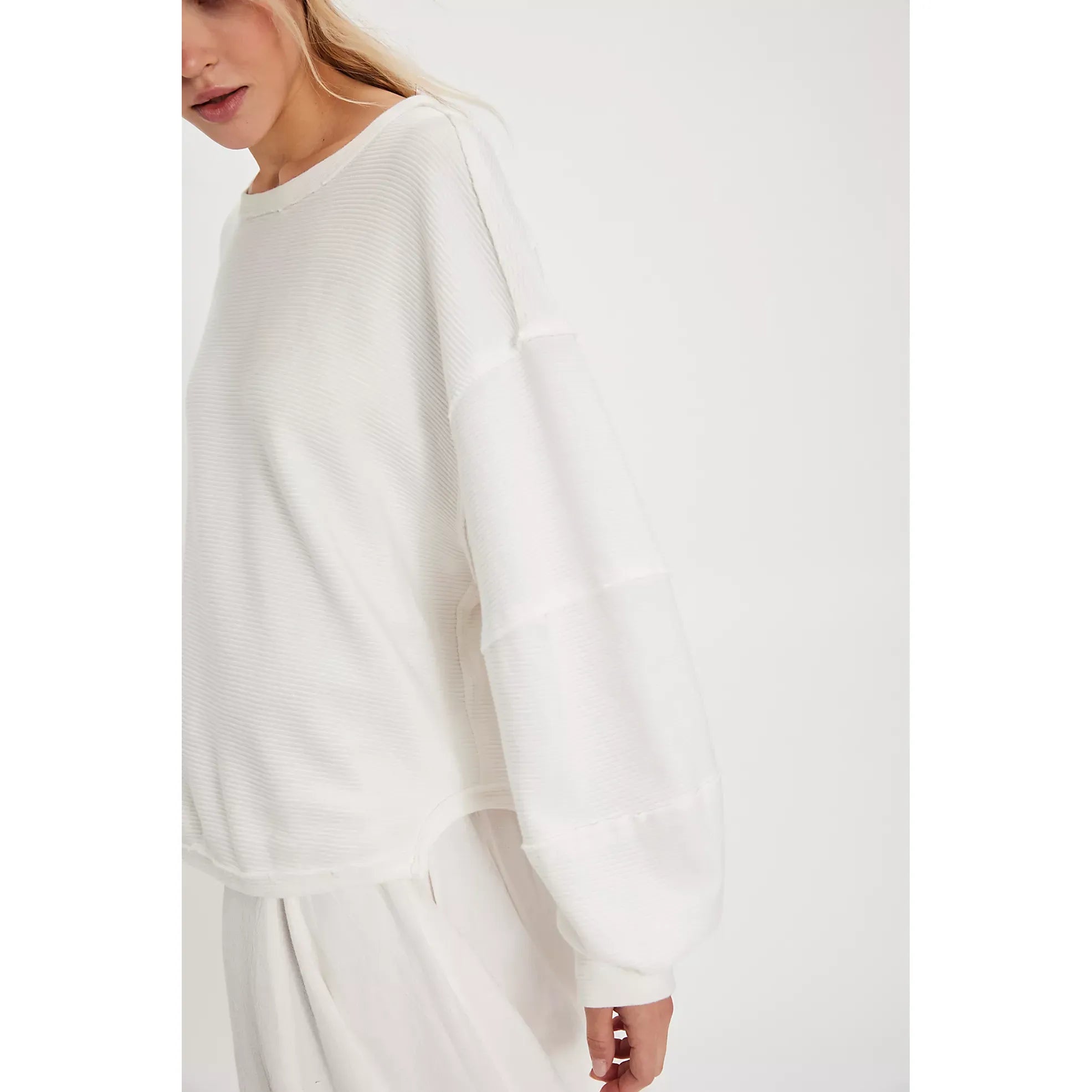 Free People - Total Eclipse Tee in Clean Ivory