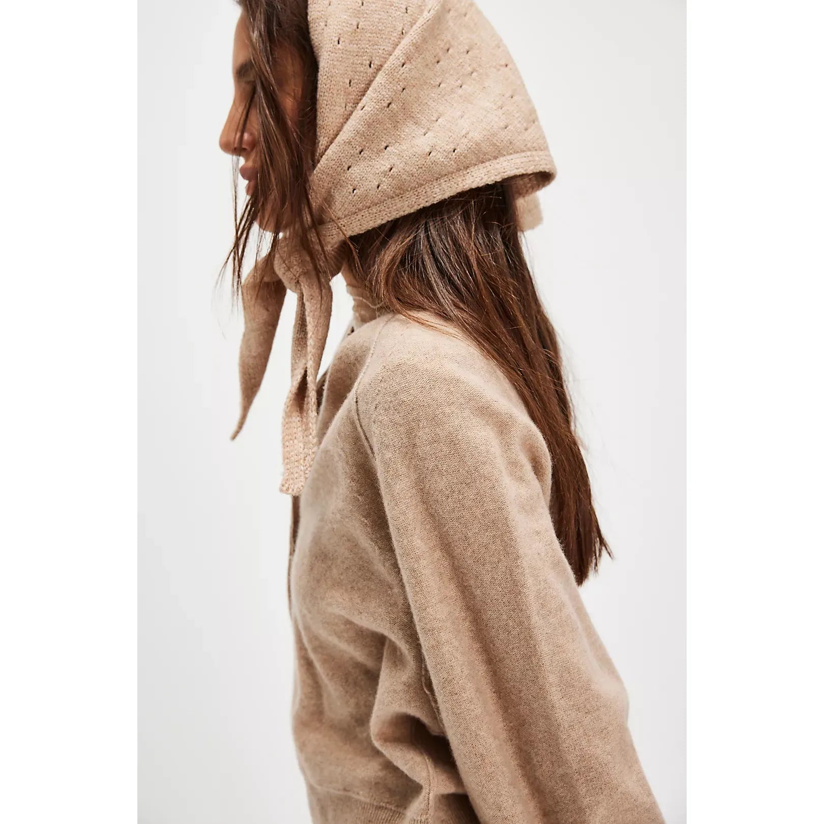 Free People - Essential Triangle Scarf in Taupe