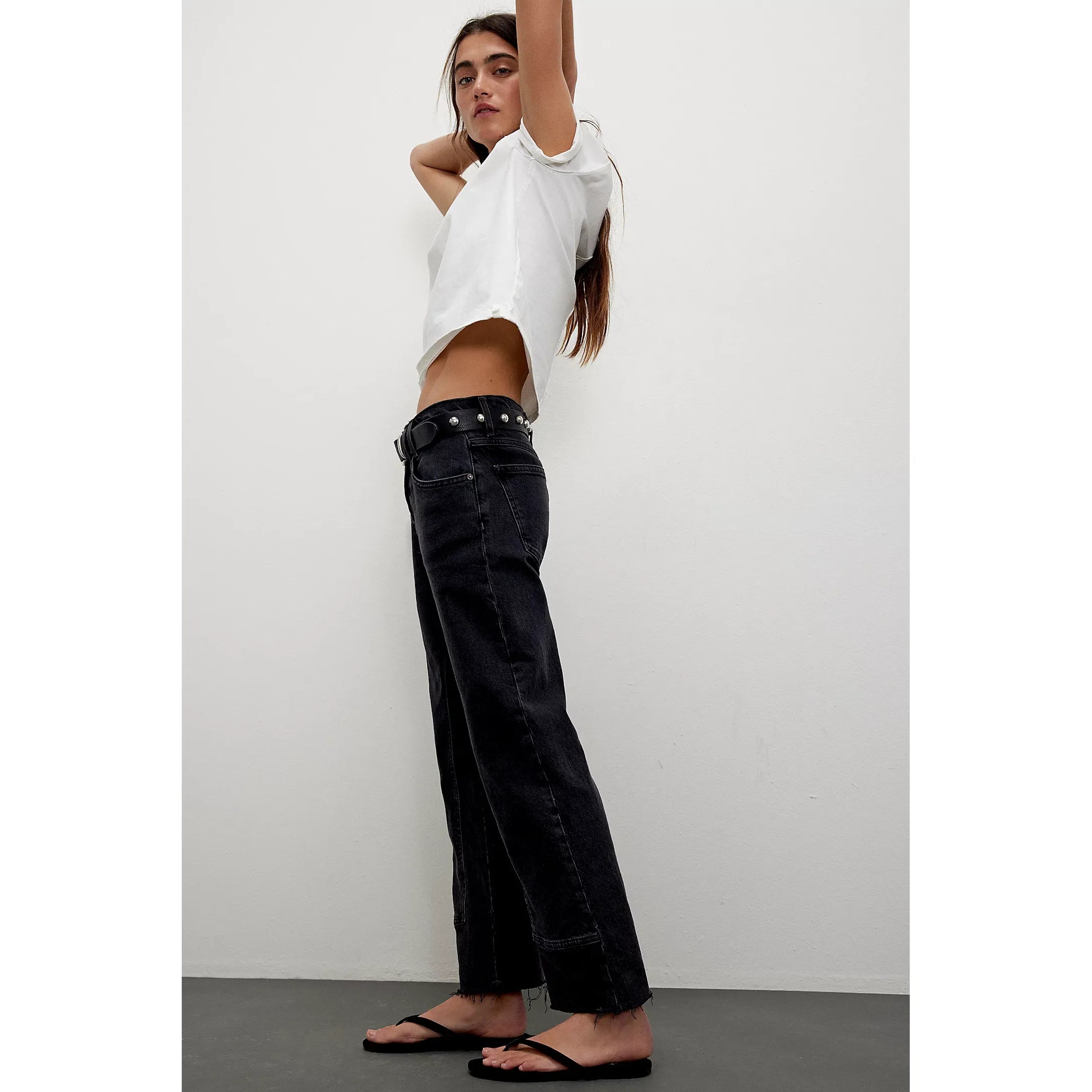 Free People - Risk Taker Mid-Rise Straight in Main Squeeze