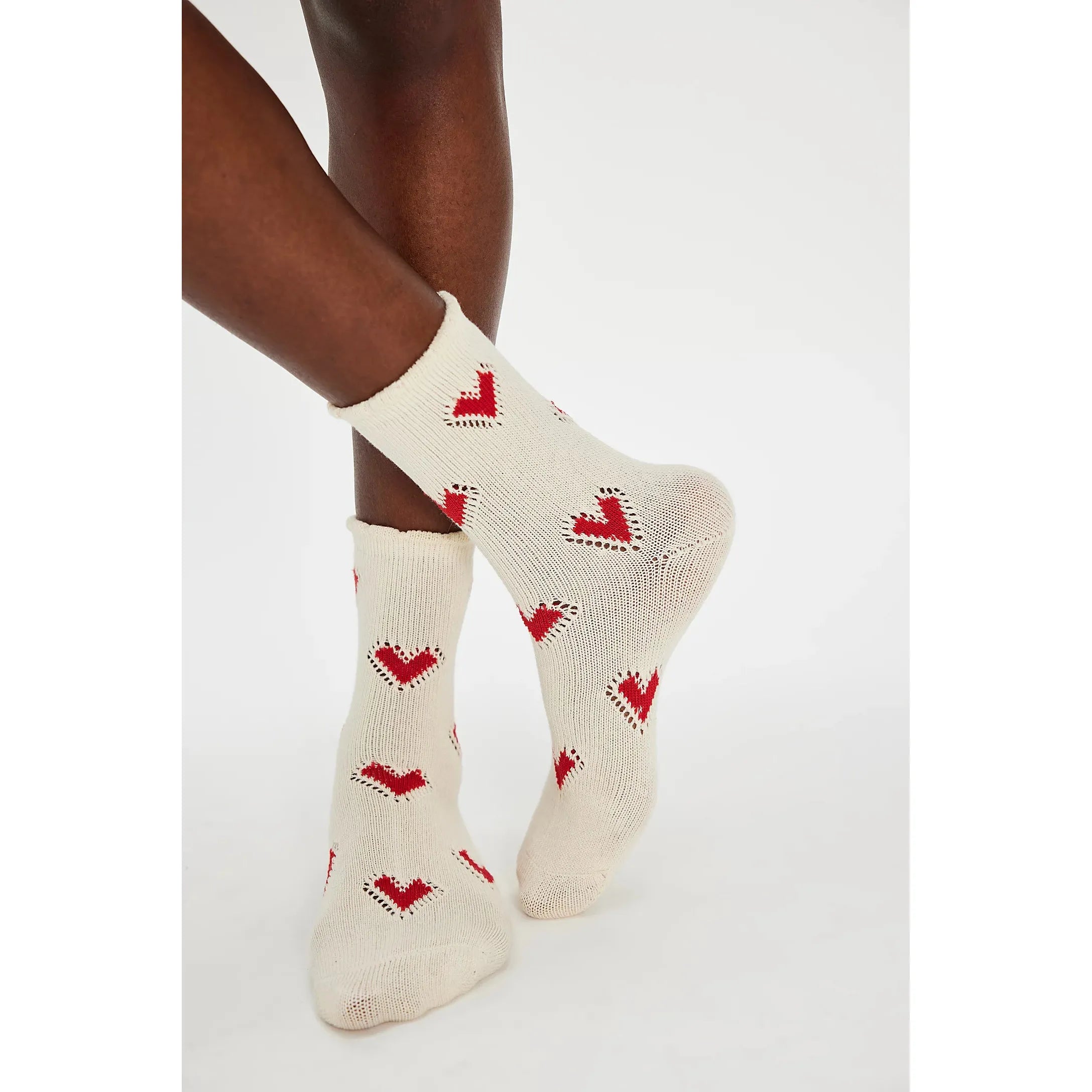 Free People - Cupids Bow Socks in Red