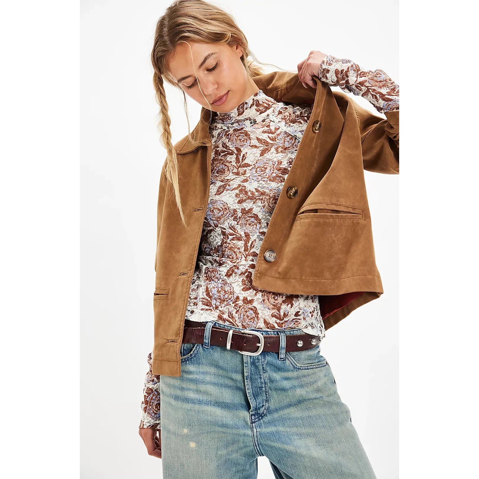 Free People - Lyric Long Sleeve in Ivory Combo
