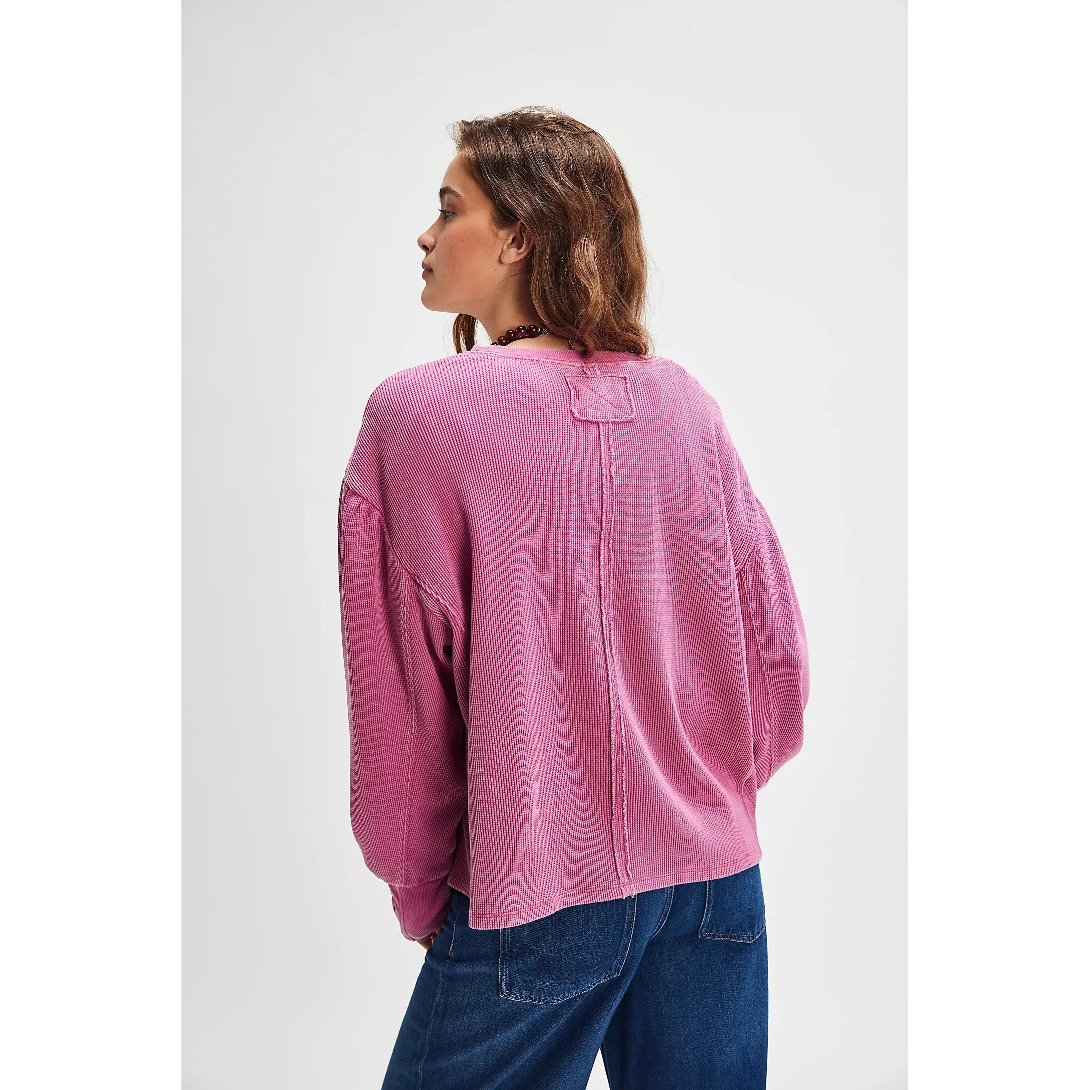 Free People - Lace Cuff Long Sleeve in Plumdrop