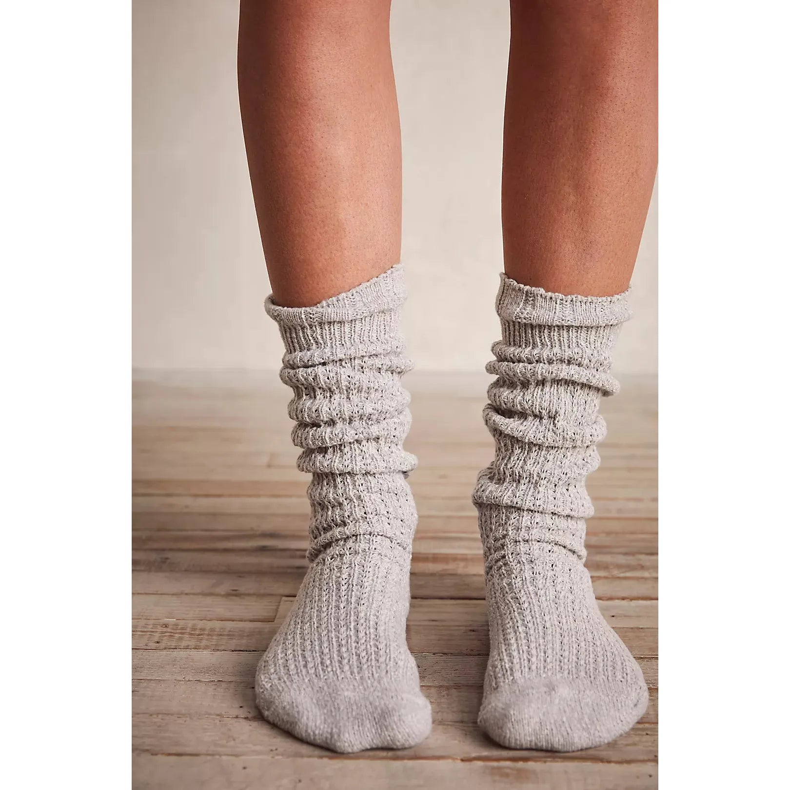 Free People - Staple Slouch Socks in Marled Grey