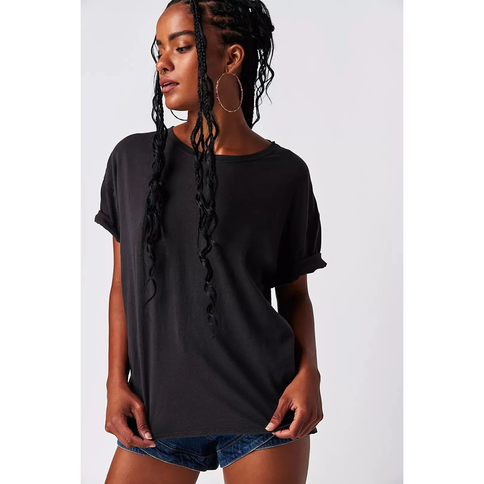 Free People - Nina Tee in Black