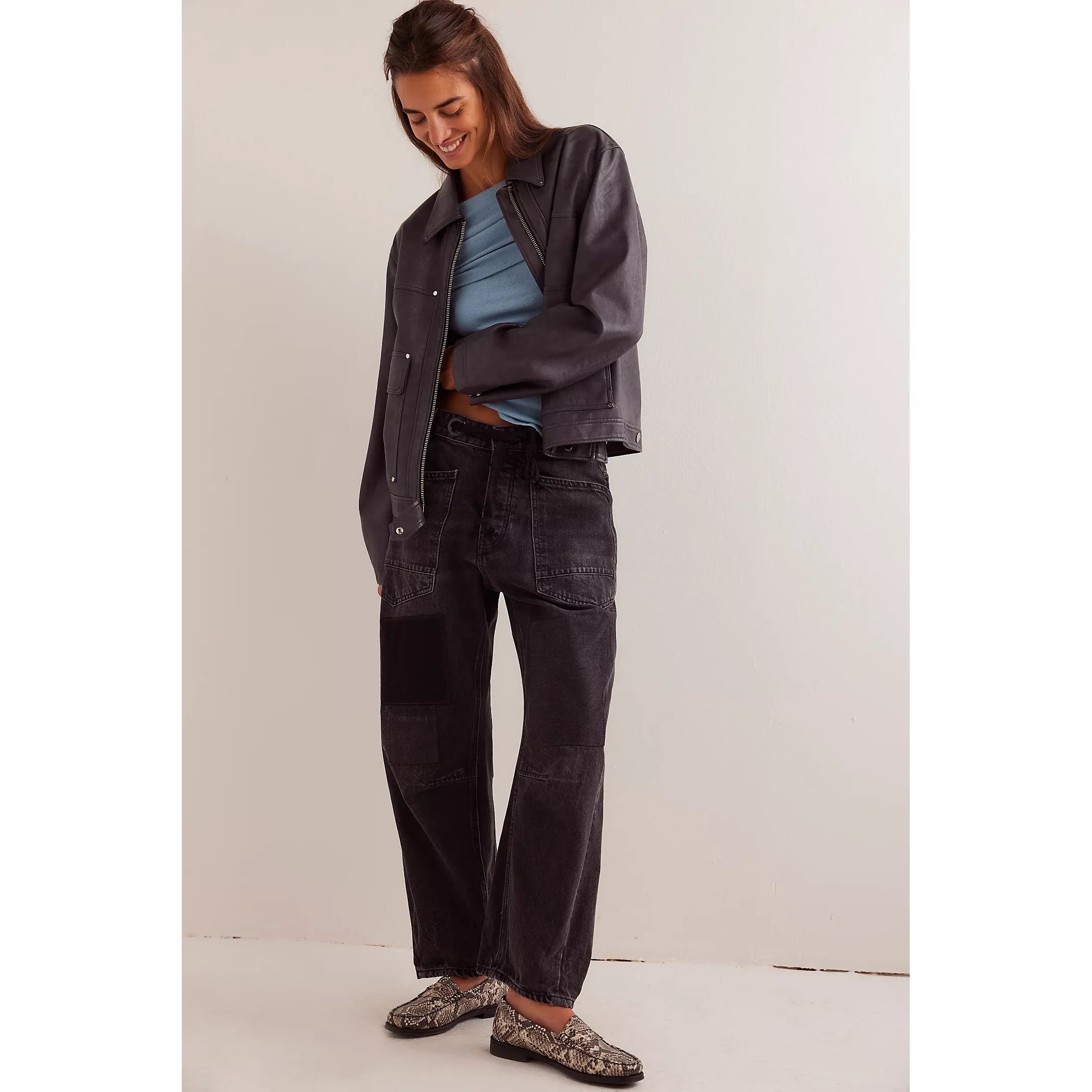 Free People - Moxie Low Slung Barrel in Night Hawk