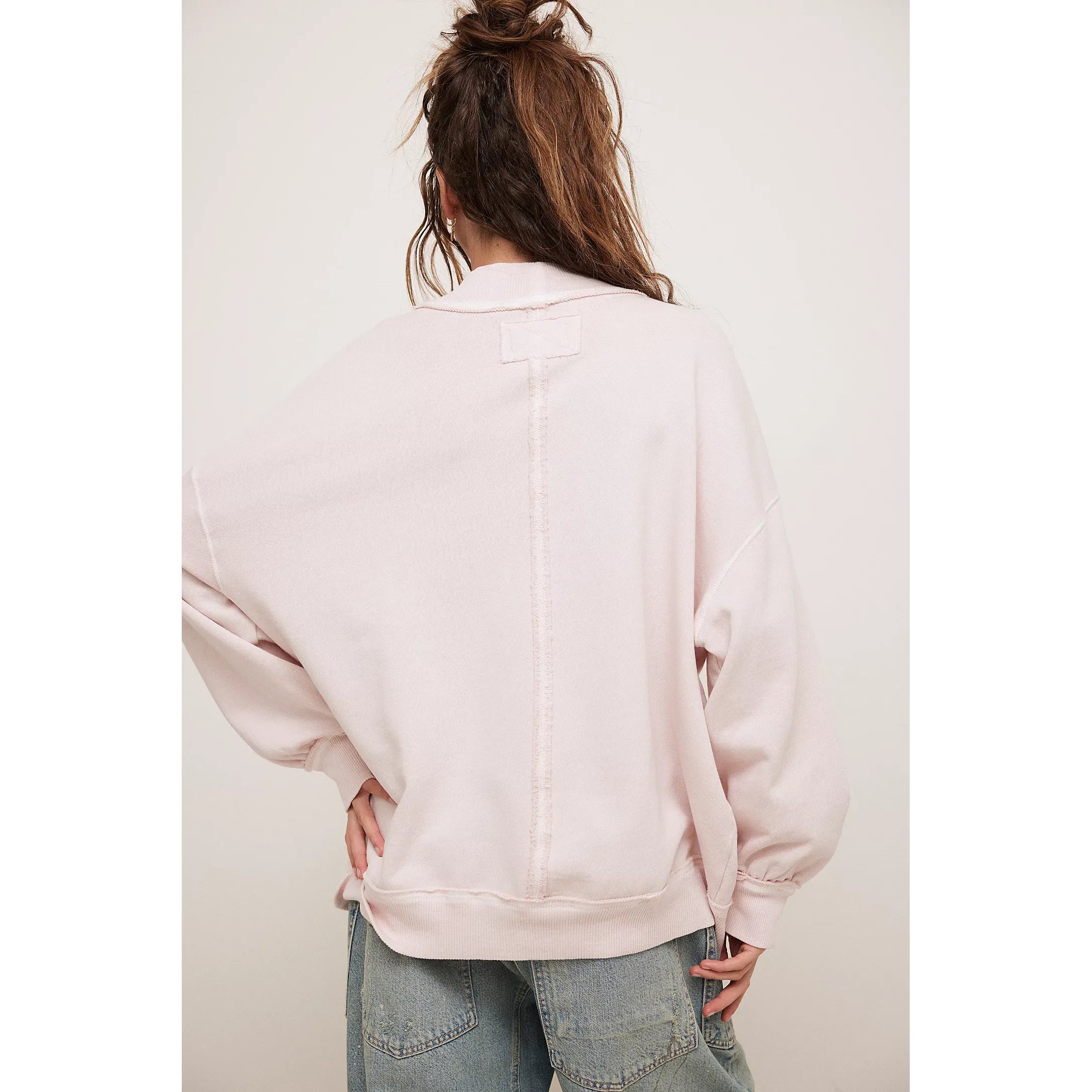 Free People -  Palm Springs Pullover in Mauve Chalk