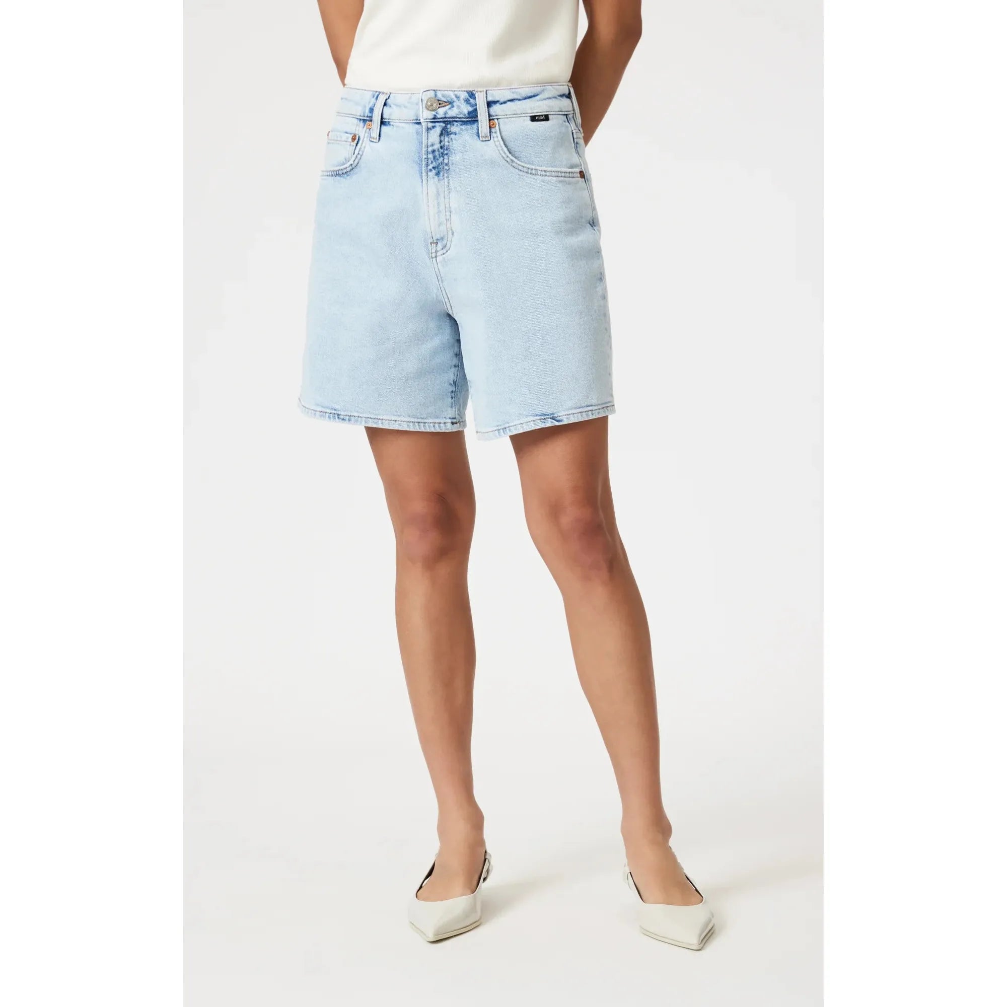 Mavi - Heidi Long Shorts in Bleached 90's